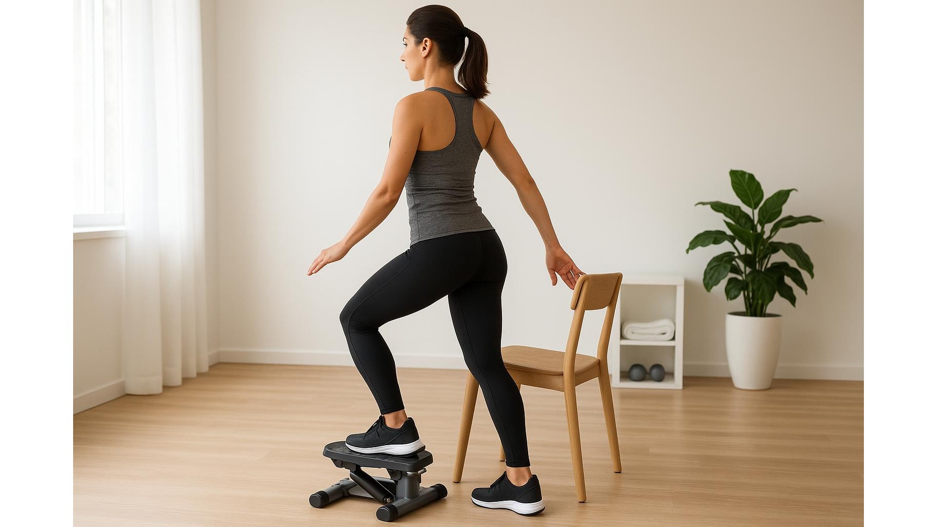 Backward and side steps on home steppers: how to use multi‑direction movement safely for knees and glutes