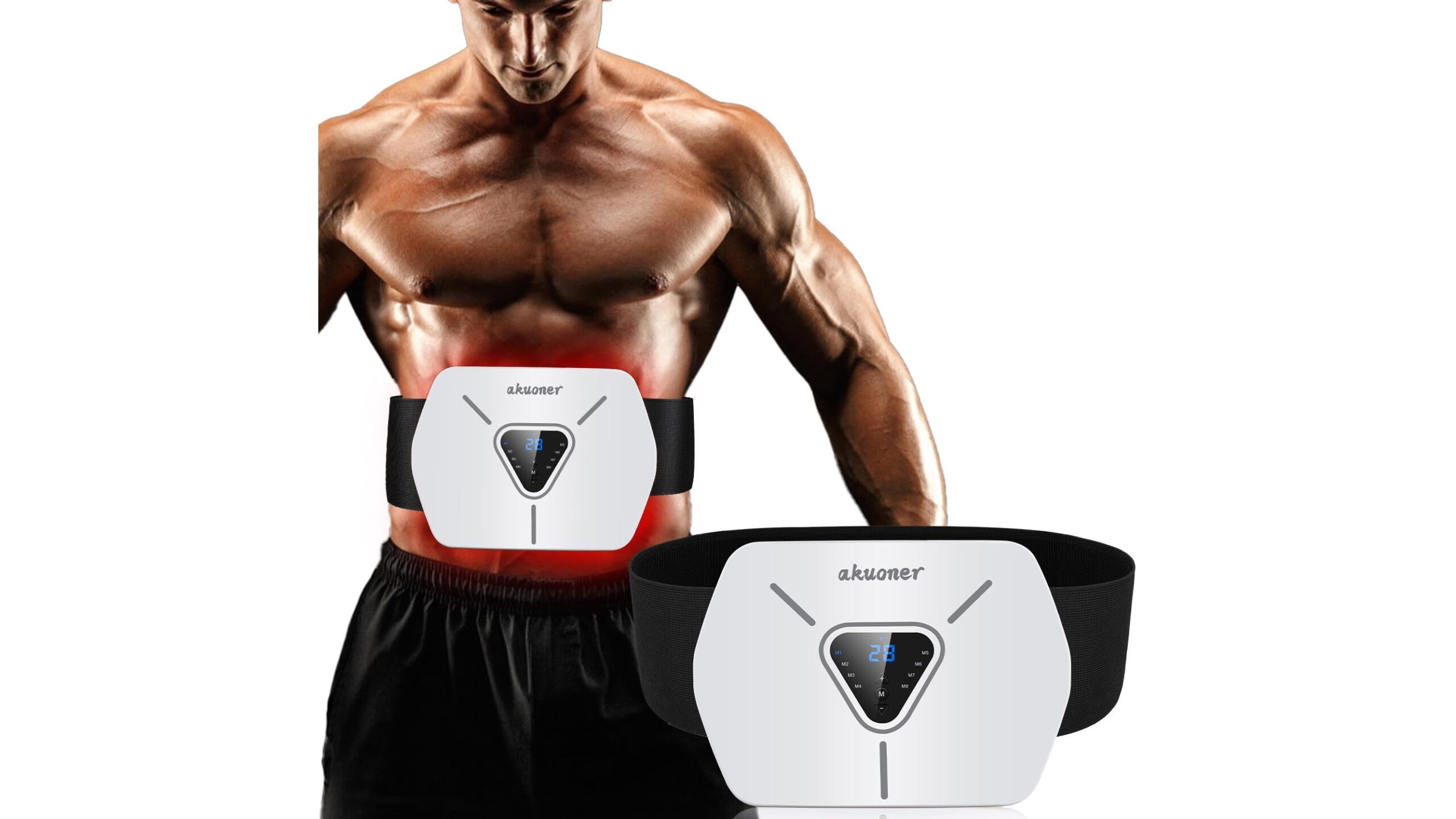 KANGLANKAN EMS muscle stimulator, a compact abs belt for hands‑free home core sessions su Amazon