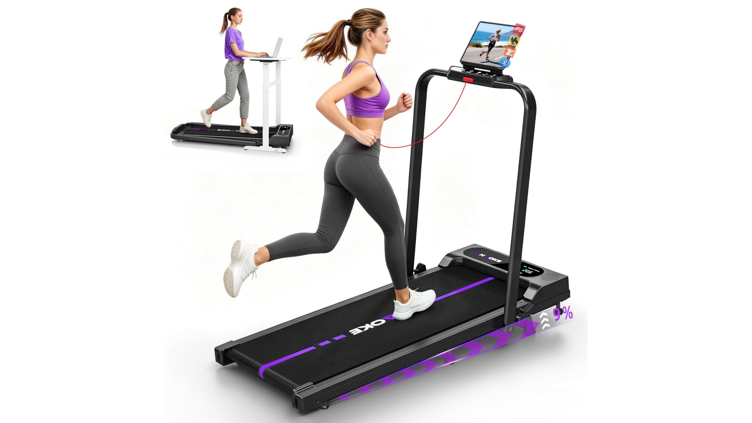 5-in-1 foldable treadmill CHAOKE, occasione su Amazon per trasformare il soggiorno in cardio room