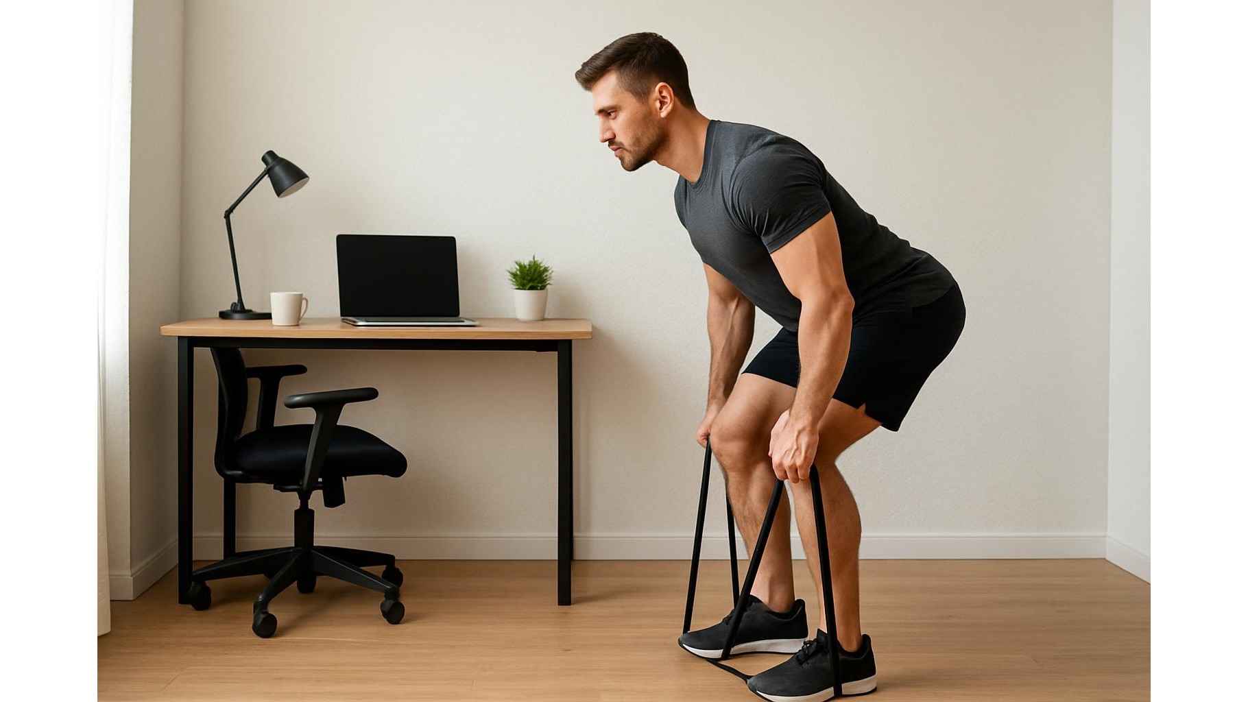 Home posterior-chain rescue: 35-minute resistance band workout for tight backs and sleepy glutes