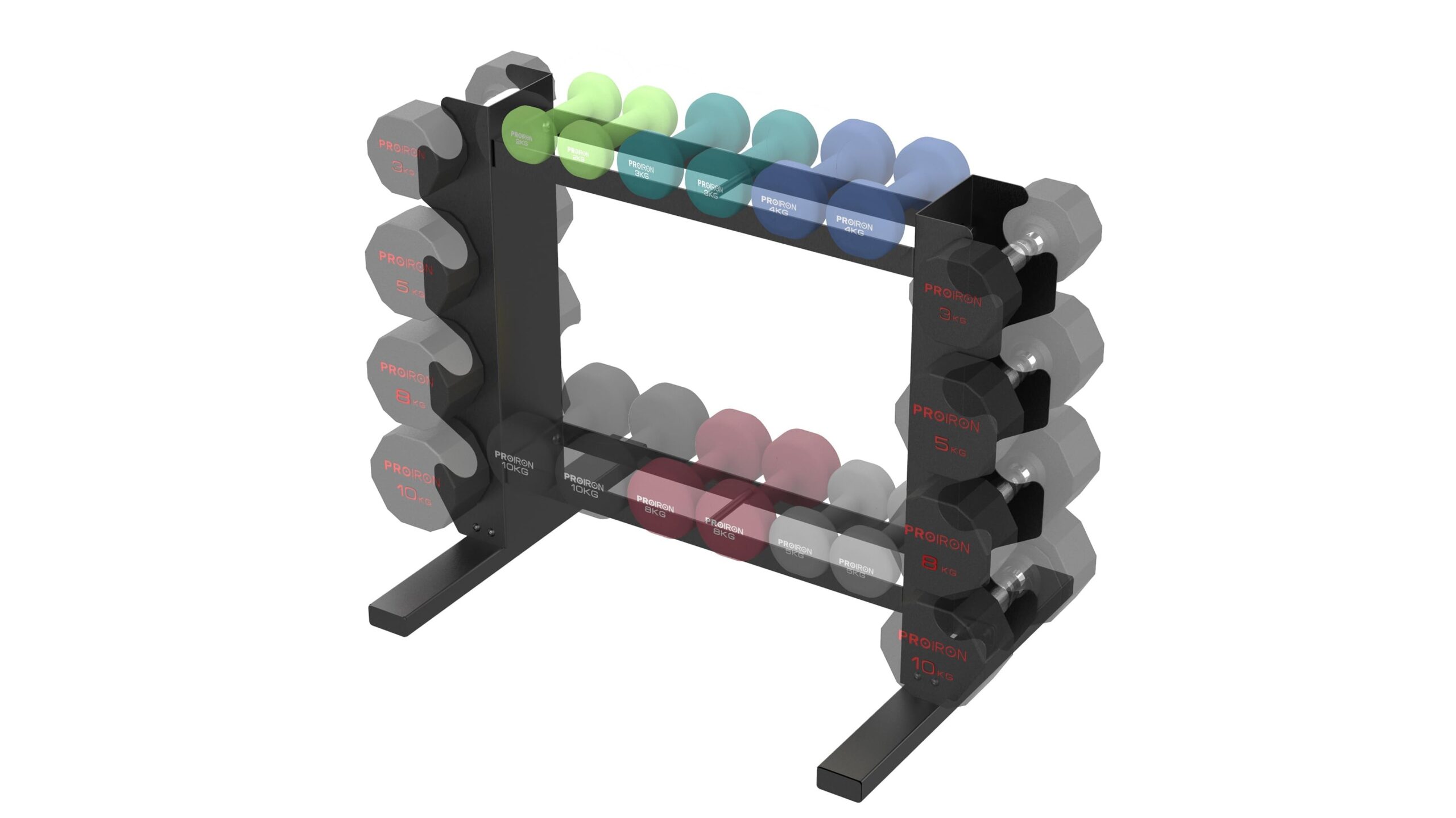 PROIRON Compact Dumbbell Rack, porta-manferri salvaspazio per home gym a un prezzo da non perdere