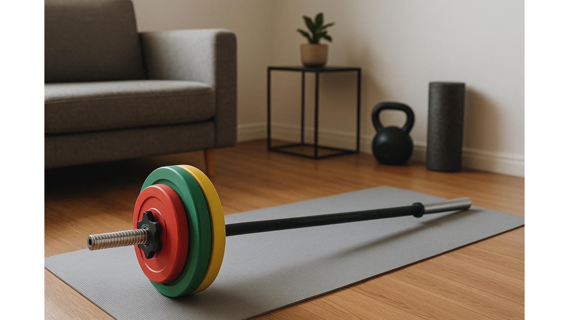 How to choose a compact weighted bar set for full-body home workouts
