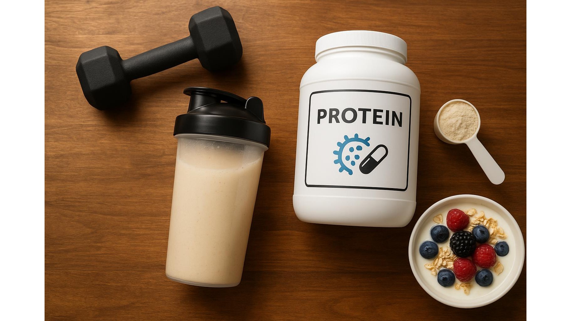 Protein plus probiotics in one scoop: do hybrid powders make sense for home athletes?