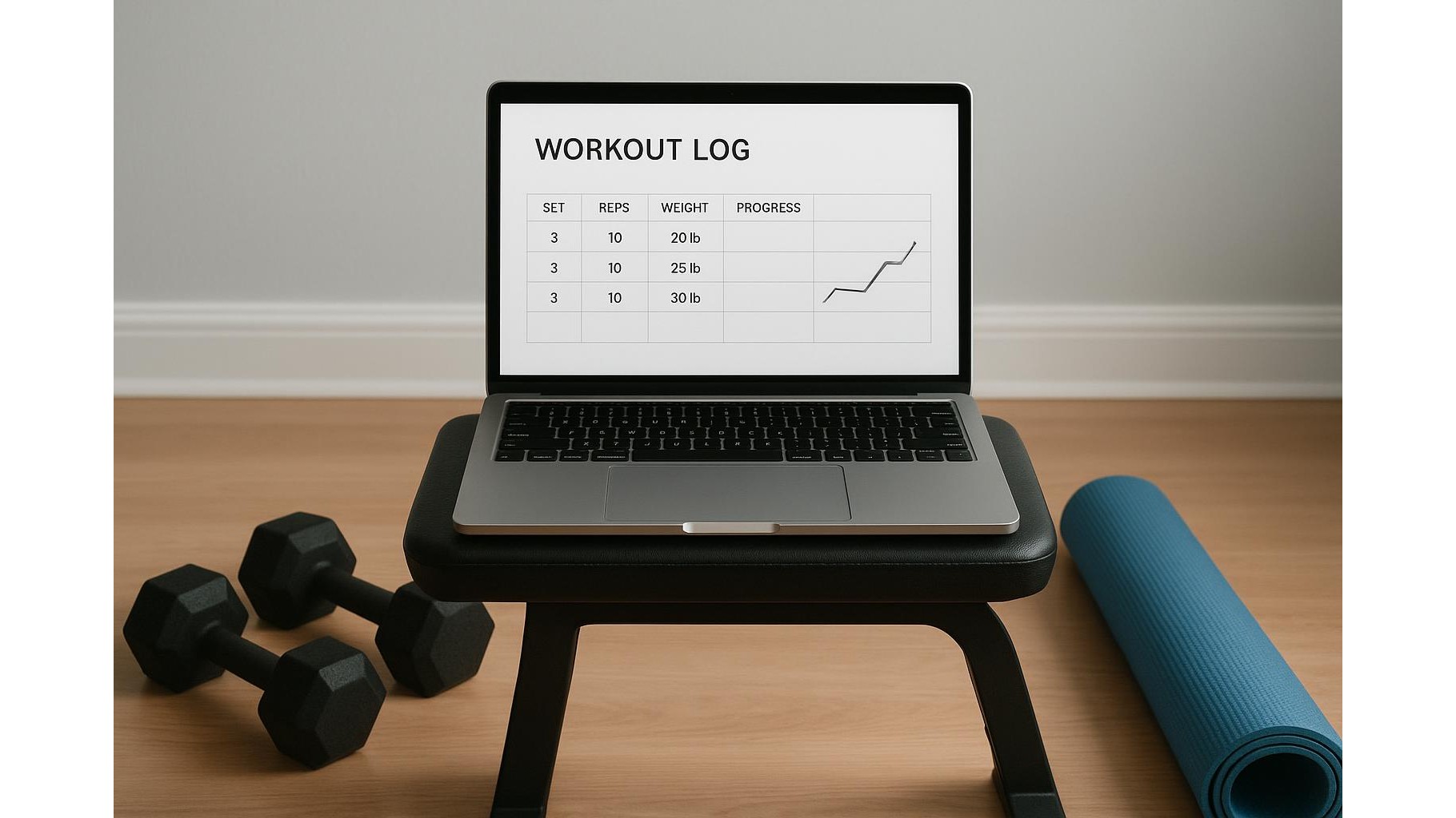Using basic spreadsheet templates as a full training log for your home workouts