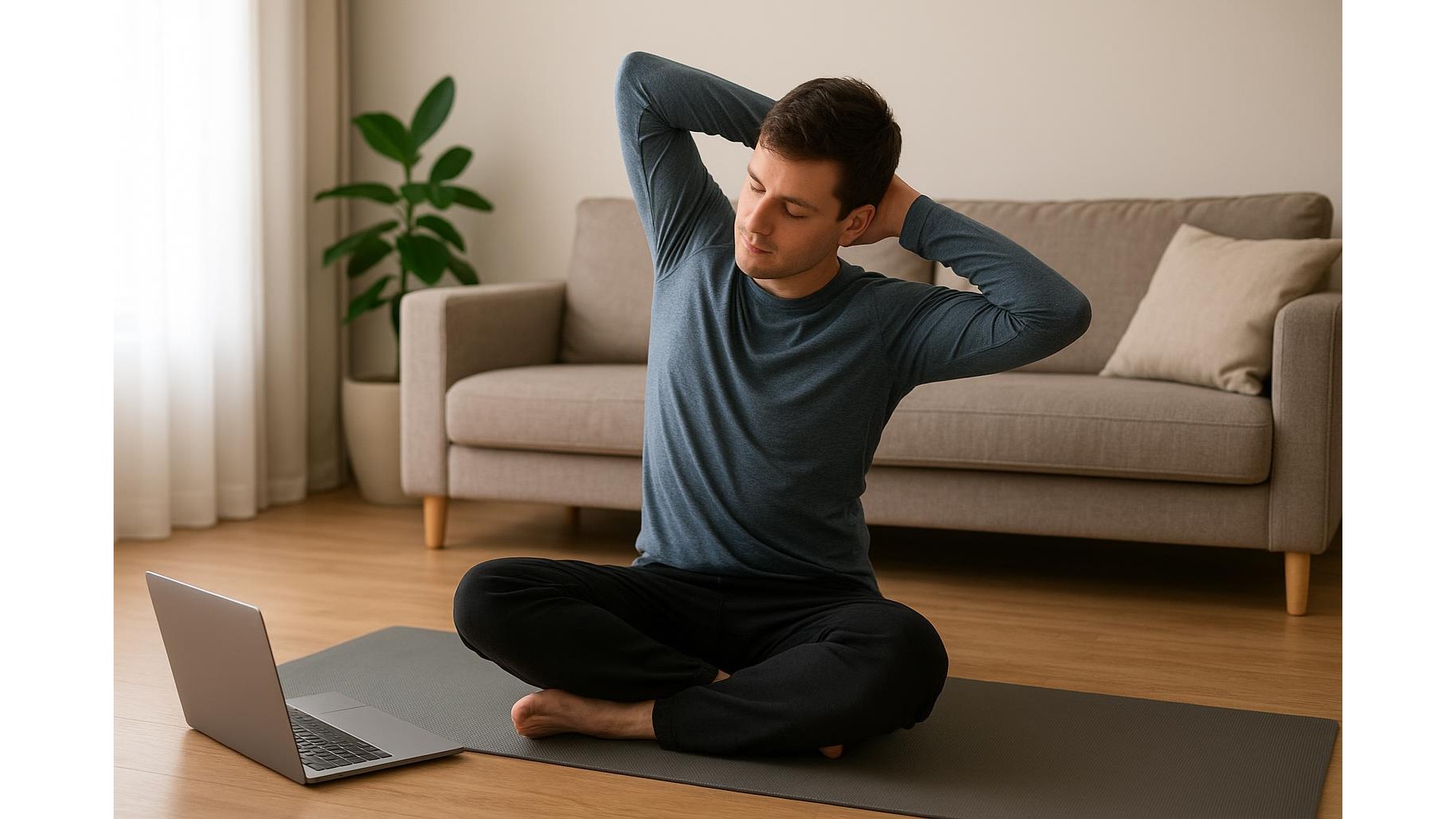At-home recovery for shoulders and upper back after long days on the sofa or home office chair