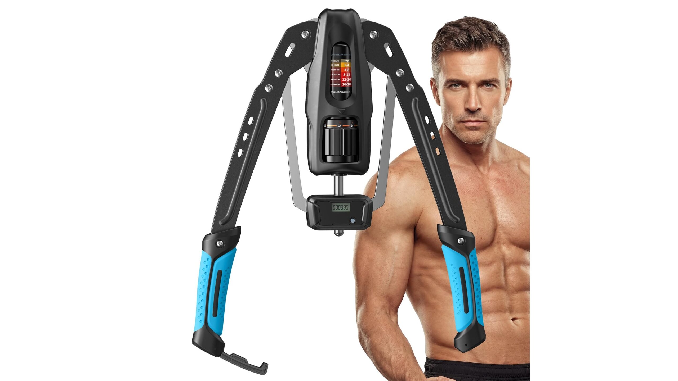 MERACH Arm Exerciser, il trainer idraulico compatto per braccia e petto da usare anche davanti alla TV