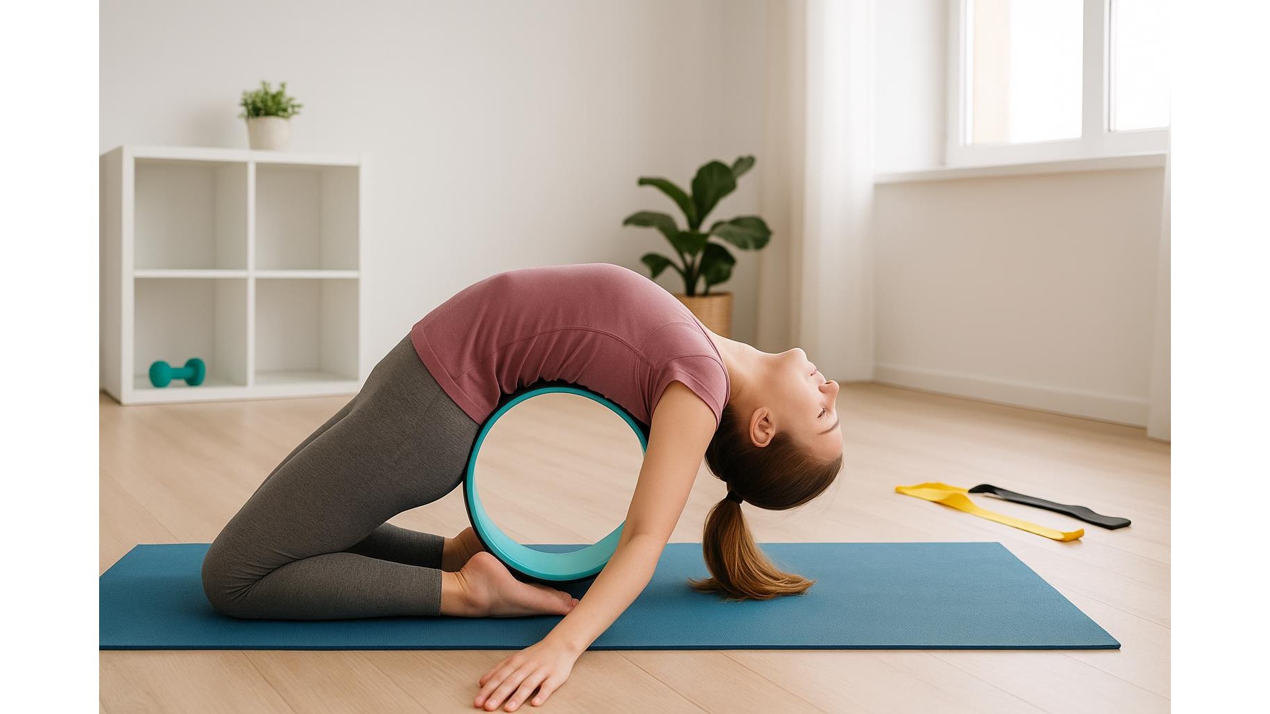 How to choose a yoga wheel for safe backbends and core training at home