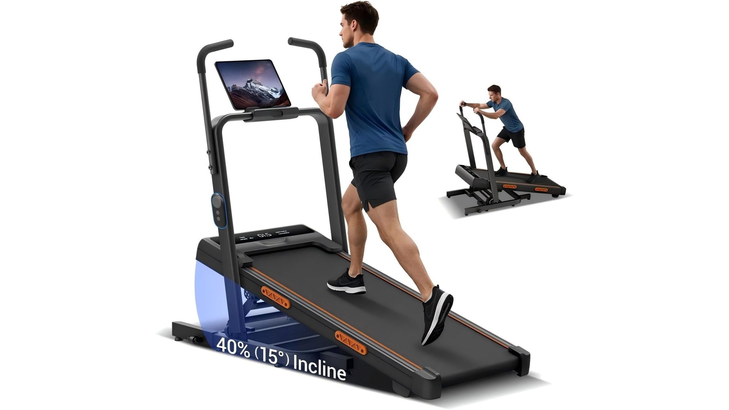 40%/17% incline walking pad for home cardio, il tapis roulant salvaspazio ora a prezzo da non perdere su Amazon