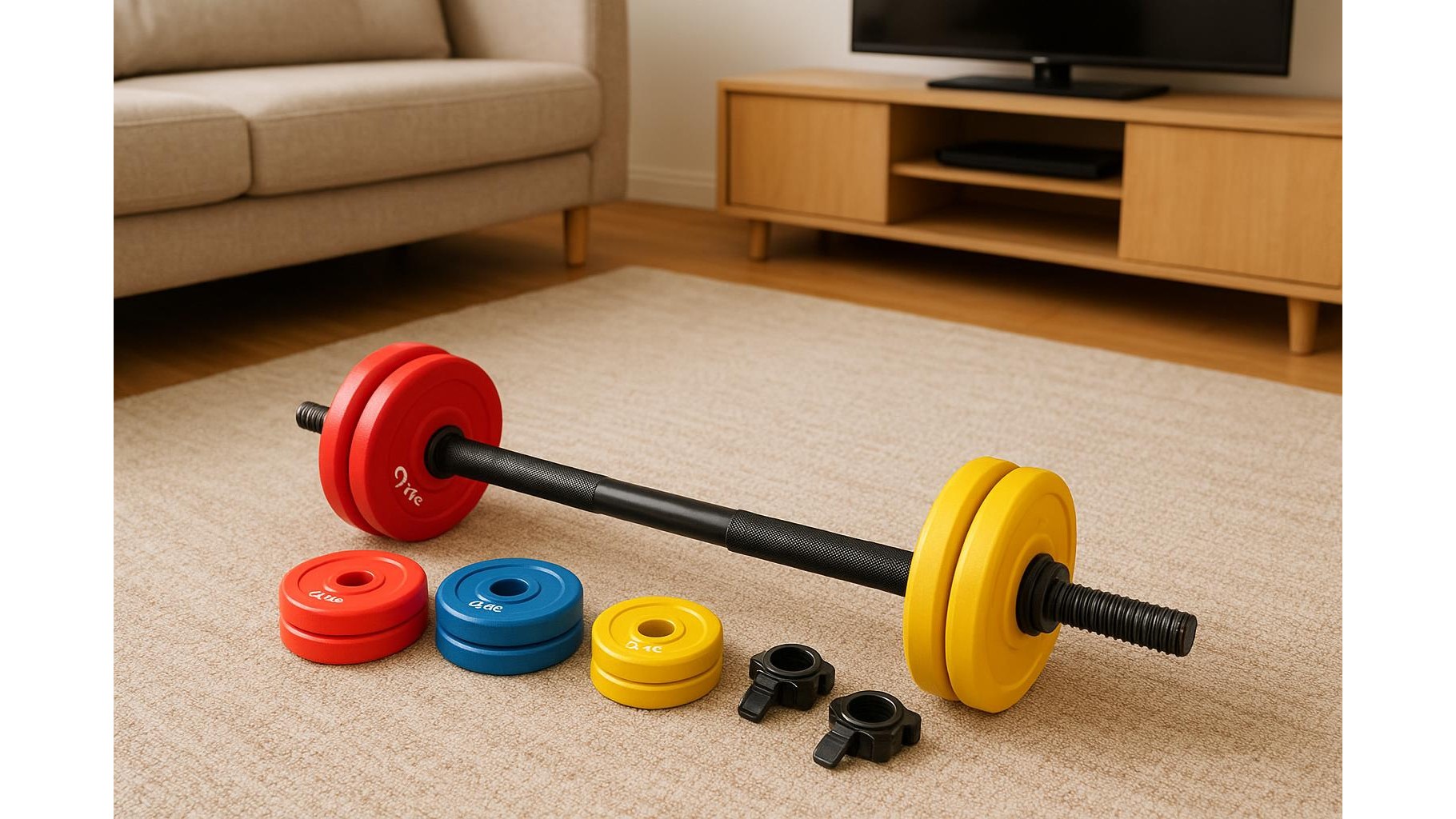 How to choose a compact adjustable aerobic barbell set for living-room strength training