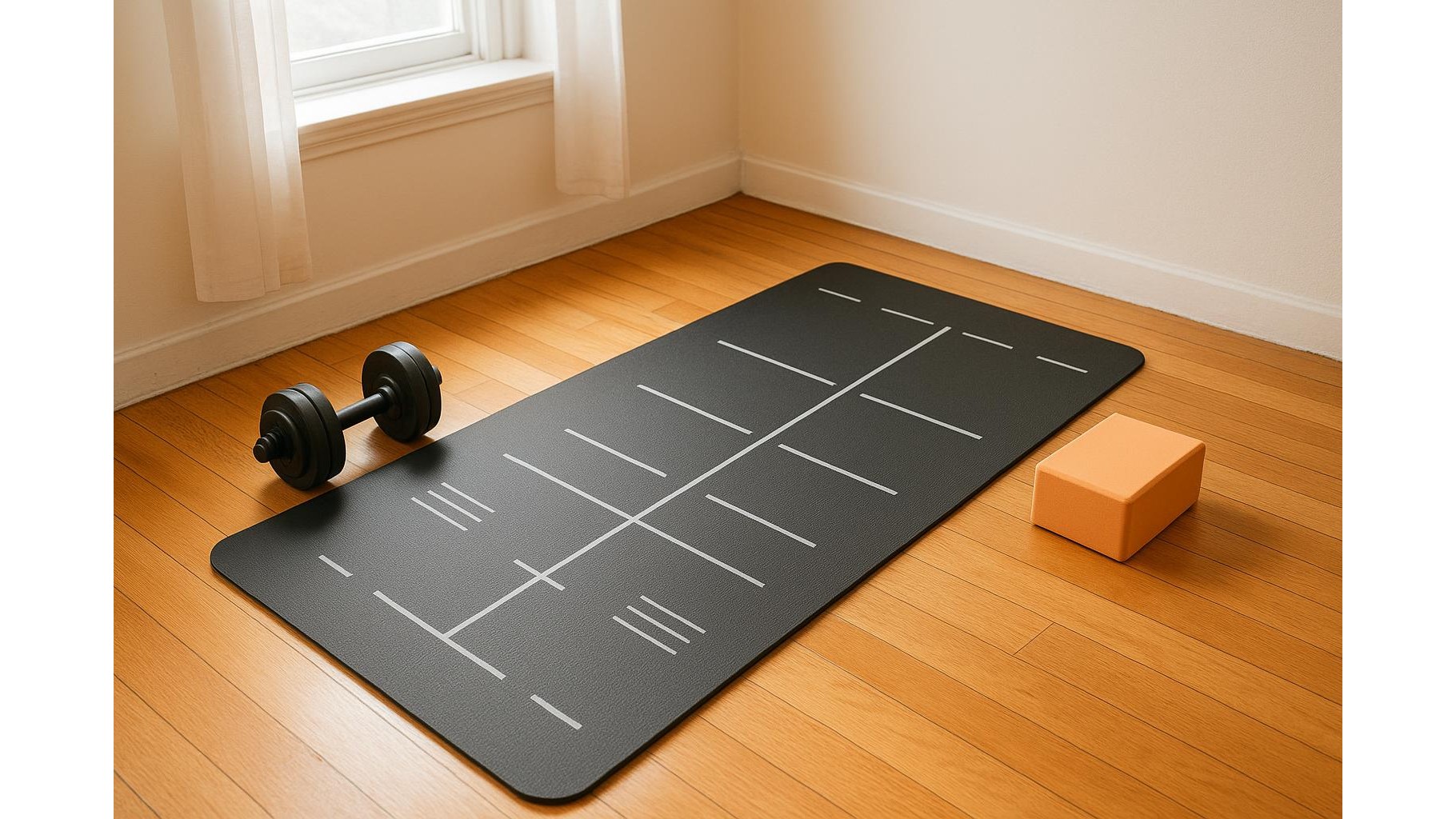 How to choose an alignment-marked training mat for your home gym