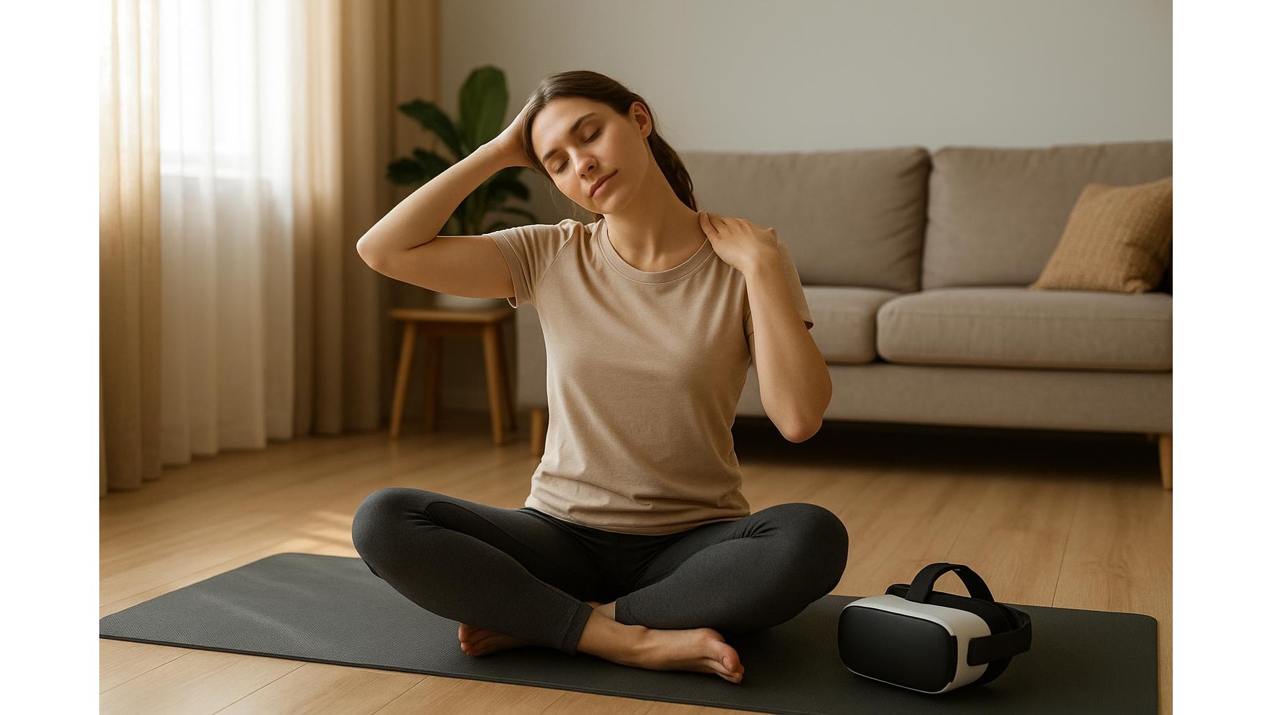 Recovery for VR fitness fans: at-home routine for tired eyes, neck and shoulders