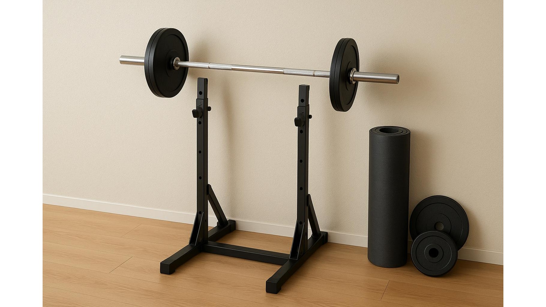 How to choose portable fold-out squat stands for a flexible home gym layout