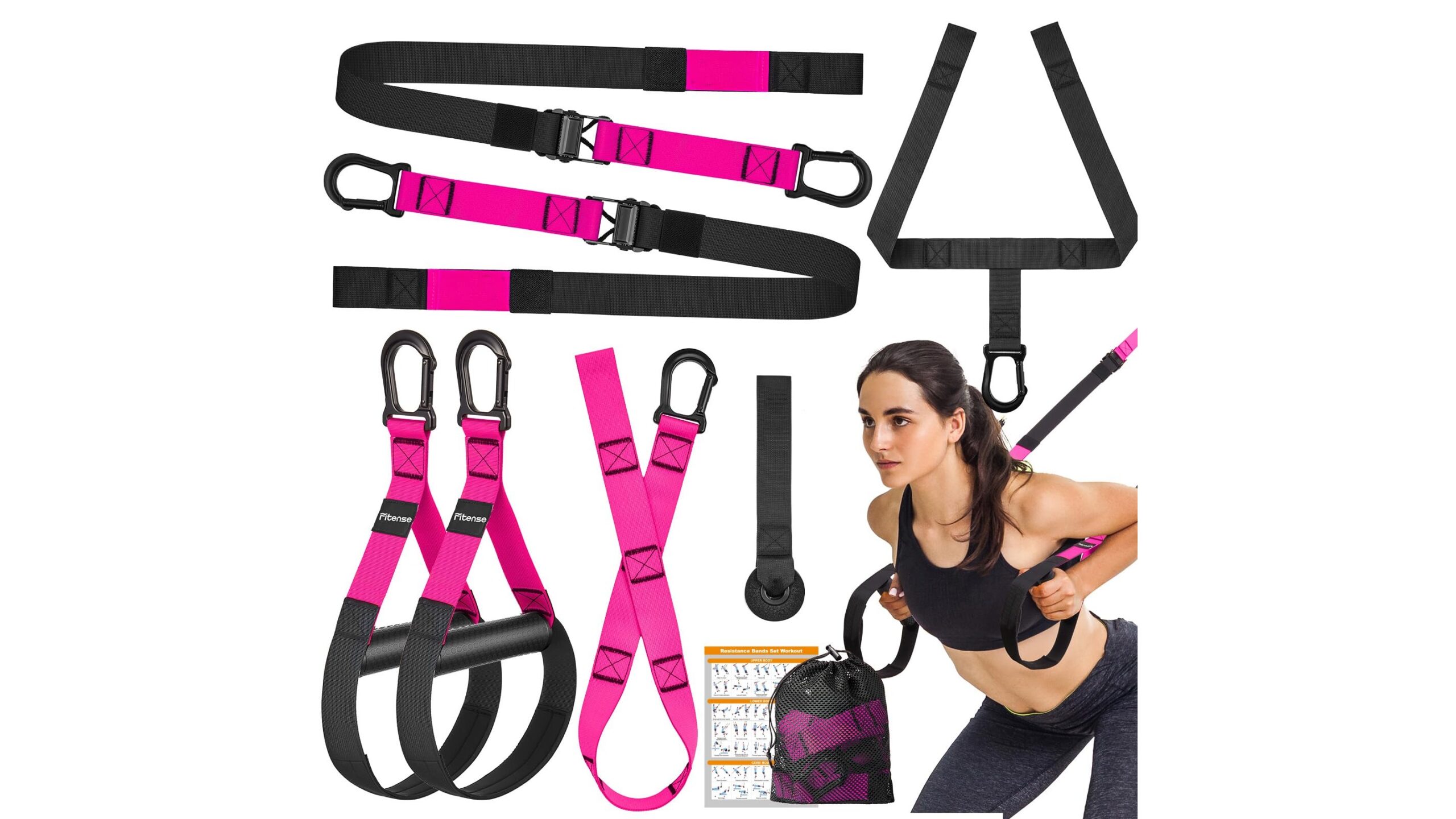 Home resistance training kit with suspension straps, a complete bodyweight setup now at a smart Amazon price