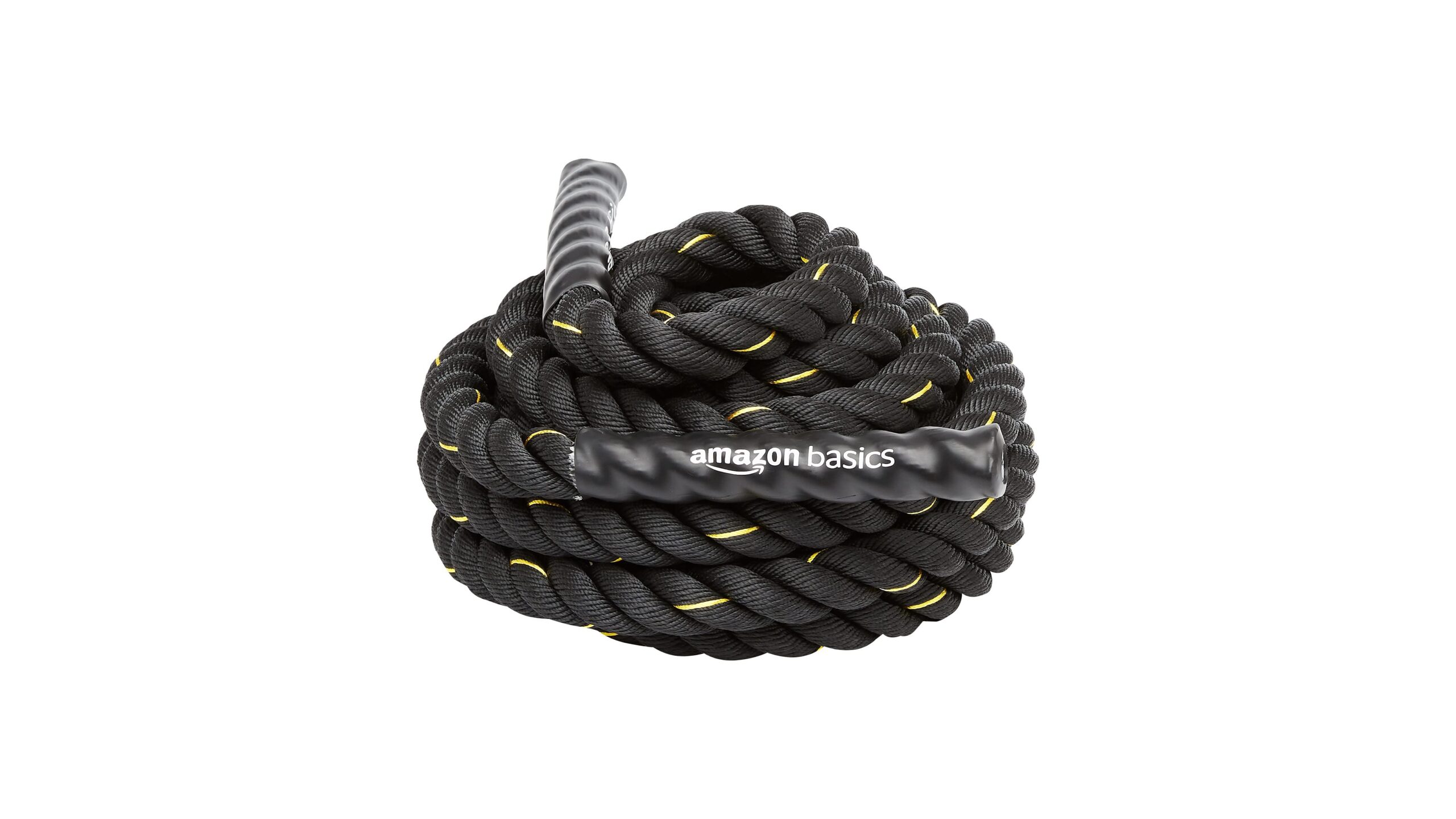Amazon Basics battle rope, a rugged conditioning tool for home driveways and garages at a compelling Amazon price
