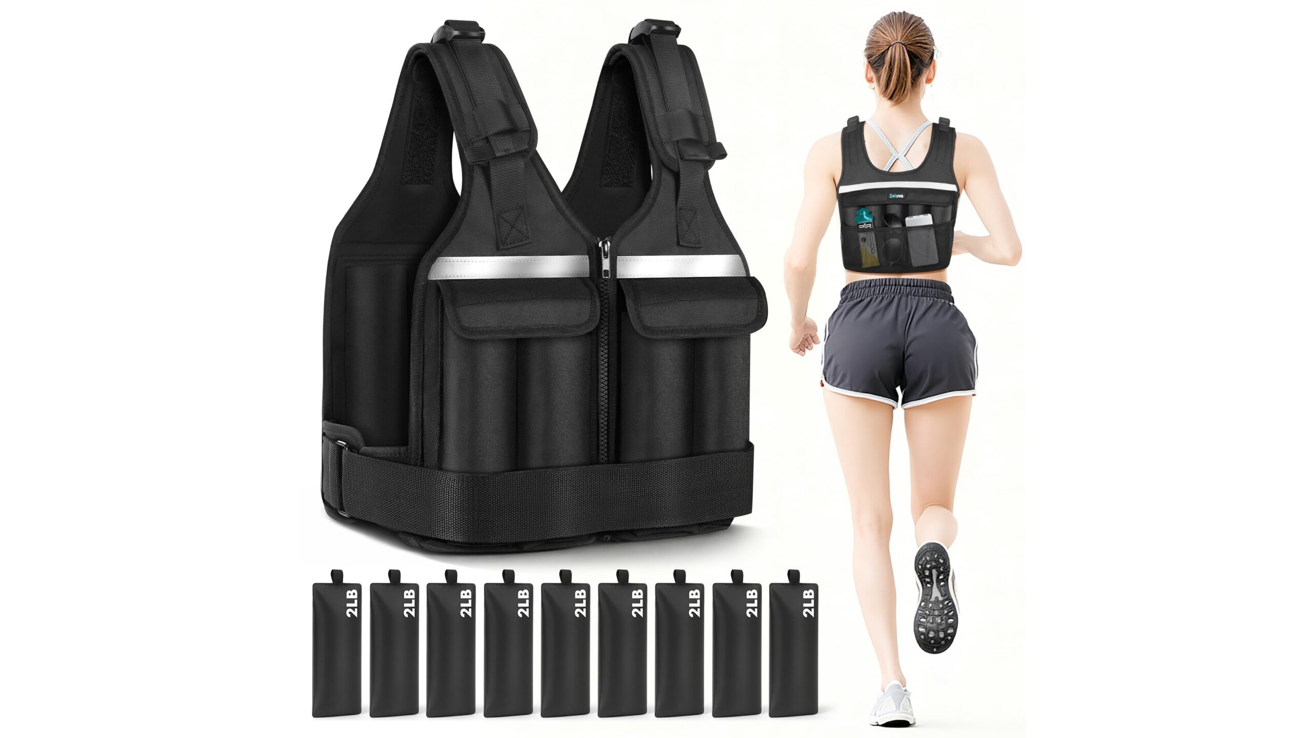 Adjustable weighted vest for home training, a versatile load upgrade for walks and workouts with a strong Amazon offer