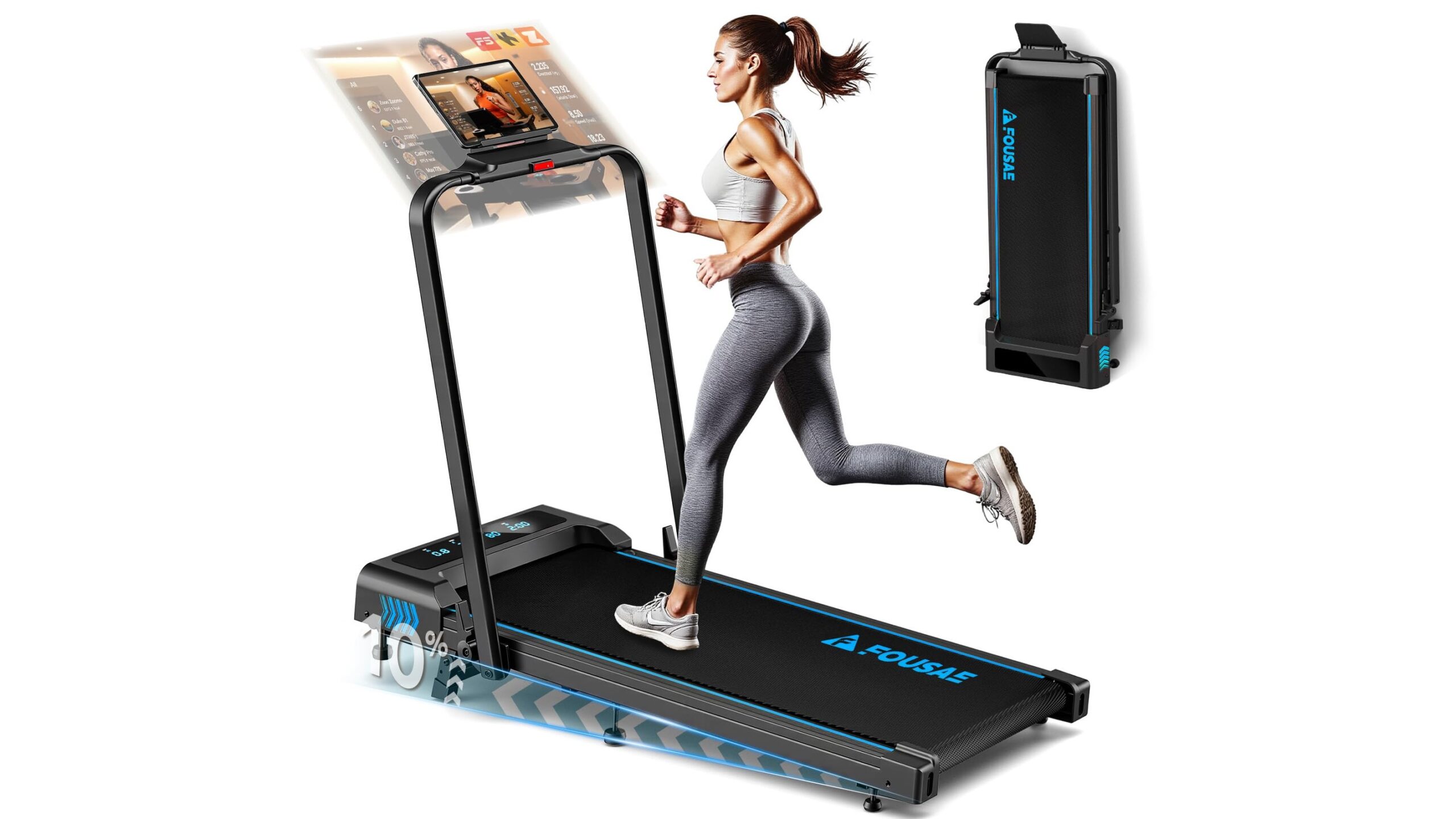 5-in-1 walking pad with incline, il tapis roulant compatto perfetto per il tuo home office
