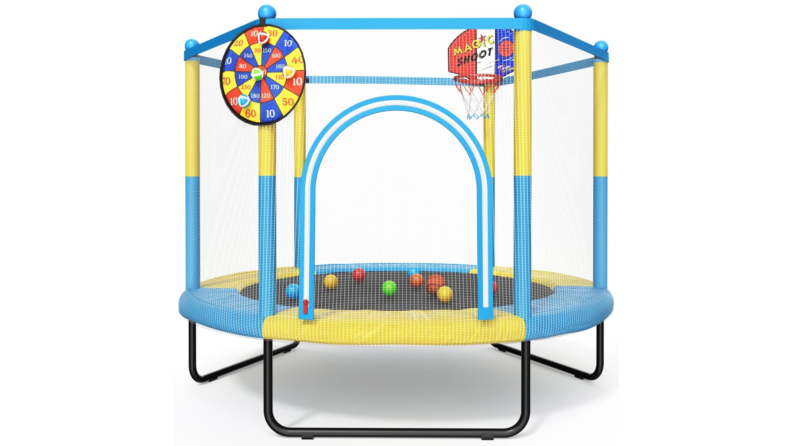 Mini trampolino ROPODA con rete, il gioco-allenamento ideale per far muovere i bambini in casa