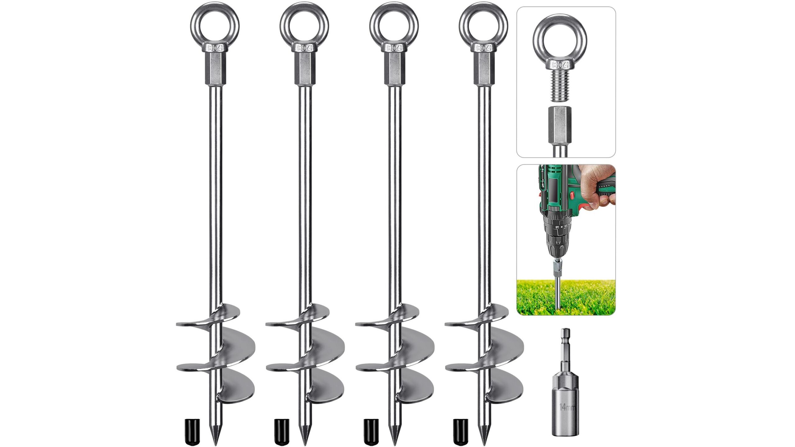 Insaga heavy duty ground anchors, a smart way to secure outdoor home gym rigs on Amazon
