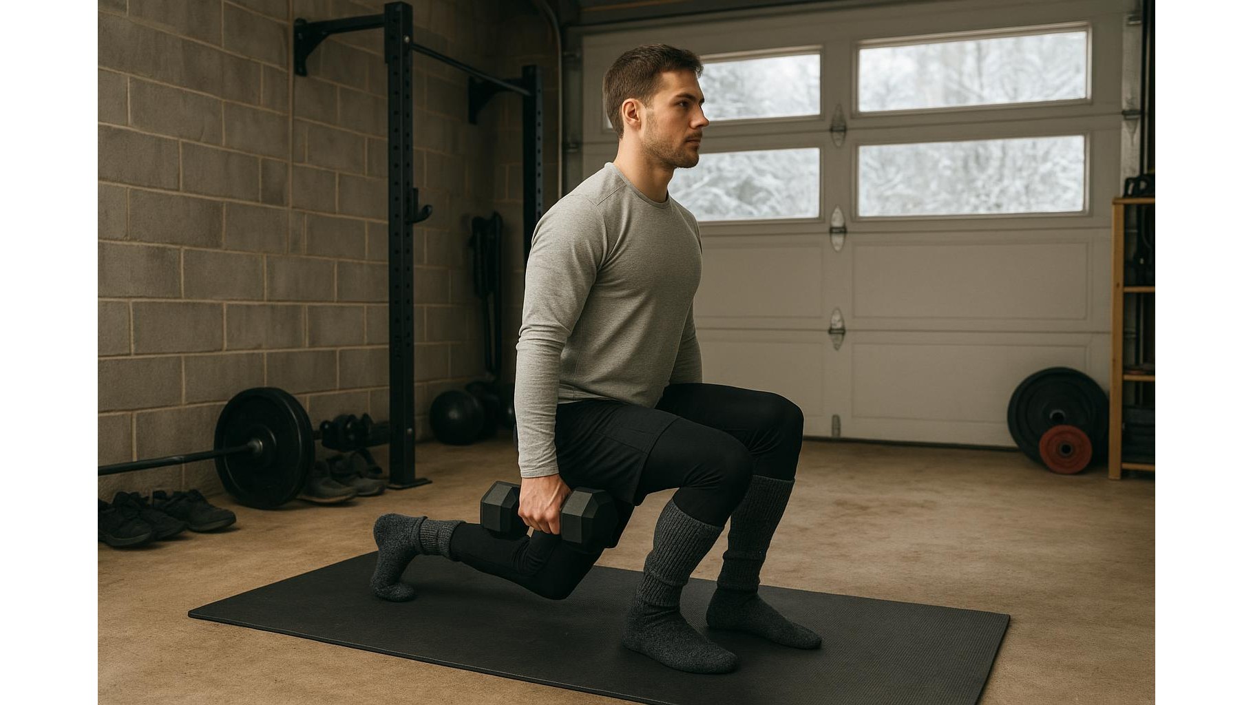 Home gym outfits for cold feet: socks, leg warmers and layers that keep you training