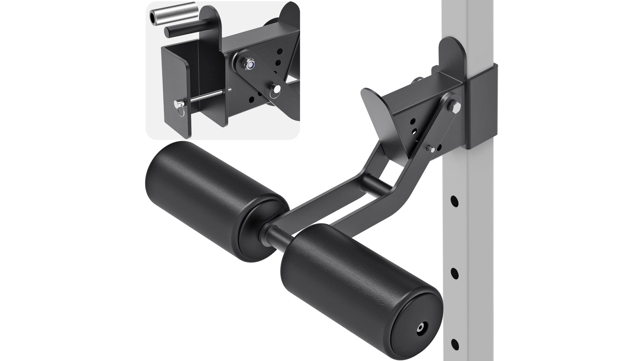 Kipika nordic curl squat rack attachment, home hamstring training made serious with one smart add-on