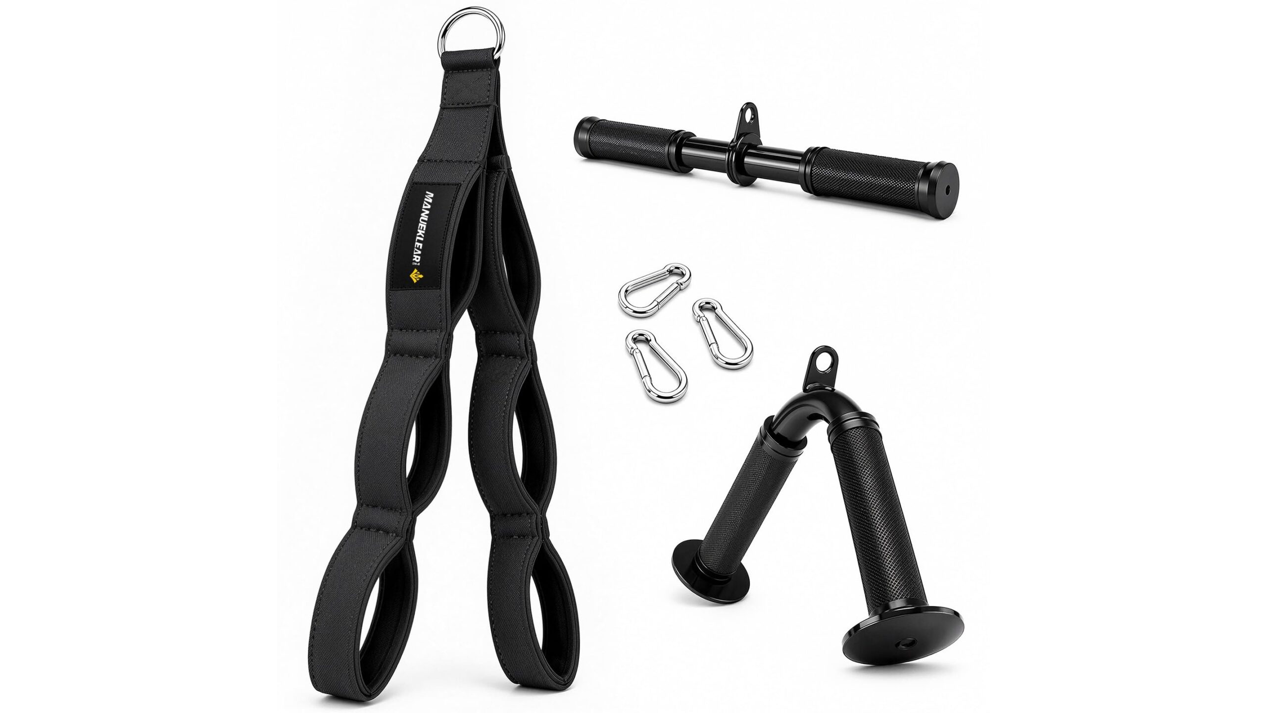 Manueklear tricep rope cable attachments, set 3-in-1 per potenziare braccia e schiena nel tuo home gym su Amazon