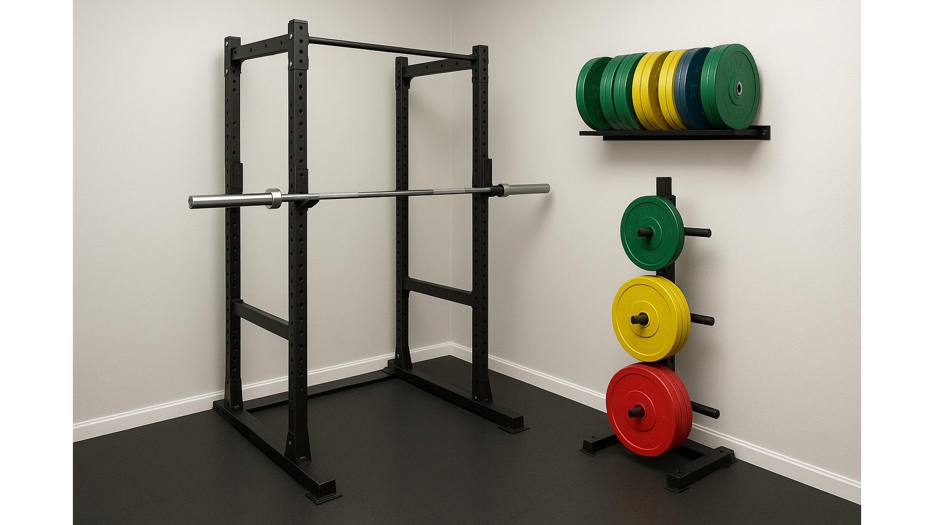 How to organize weight plates at home so you change loads faster and train safer