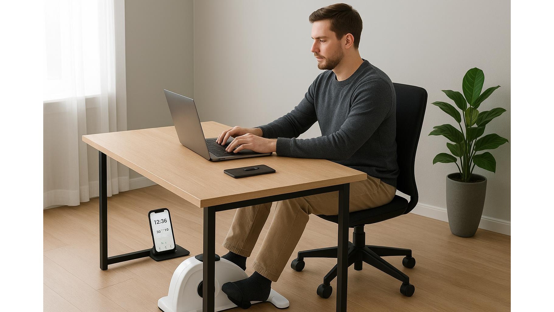 Bluetooth under-desk bikes for home workers: how to choose a quiet model that really tracks your cardio