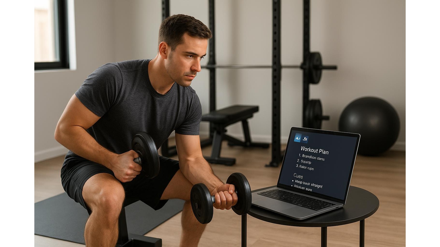 Using AI chatbots as virtual training partners in your home gym