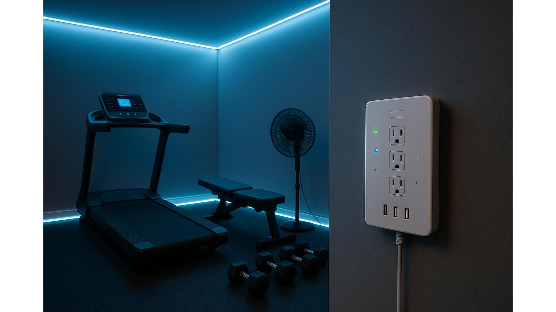 Smart power strips for home gyms: track, time and protect your equipment