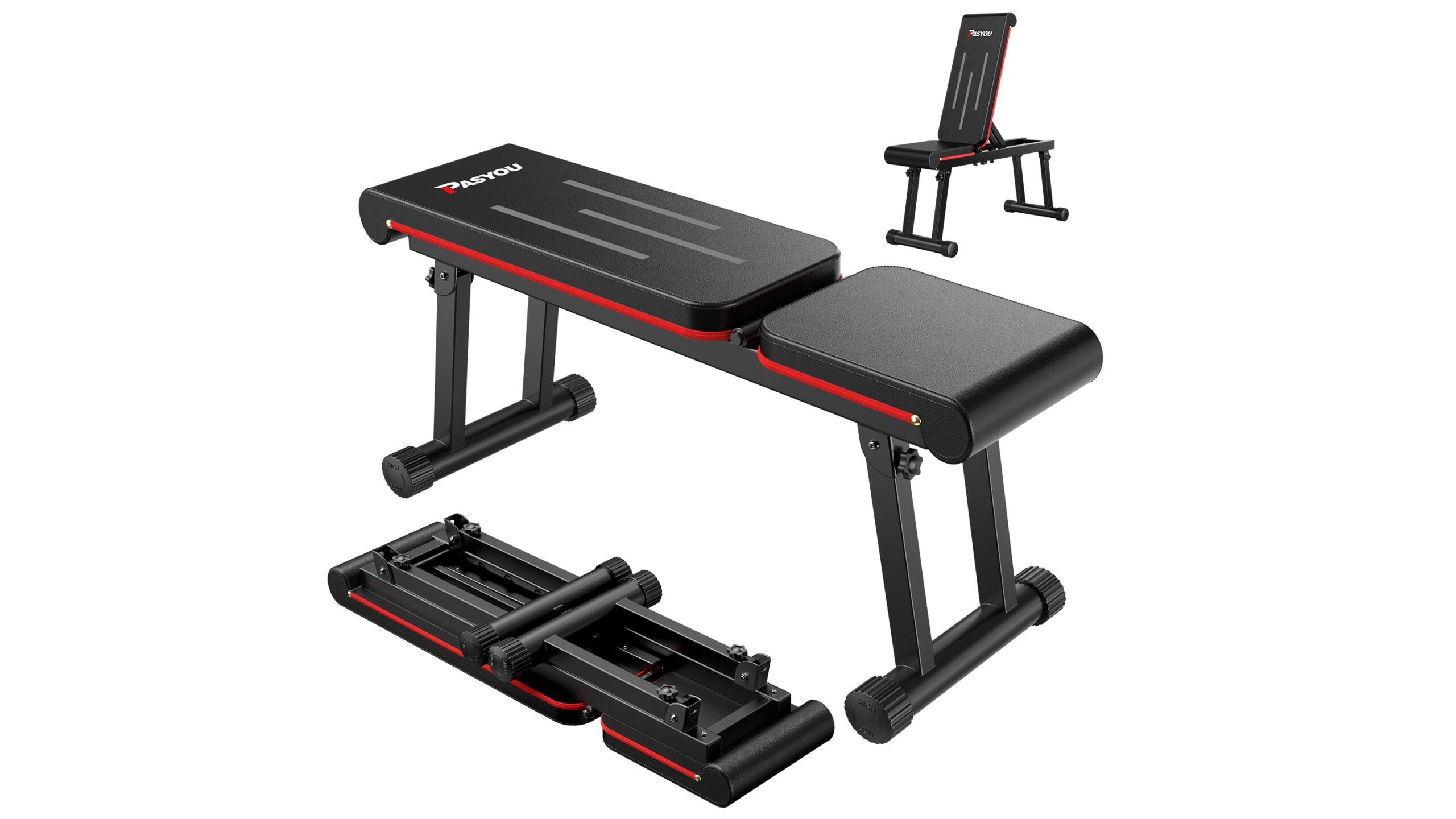 PASYOU adjustable flat weight bench, una panca 2 in 1 pronta all’uso per la tua home gym