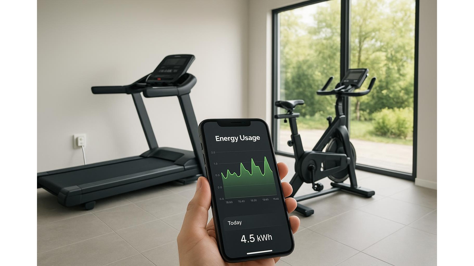 Using smart plug energy stats to understand how often you really use your home gym gear