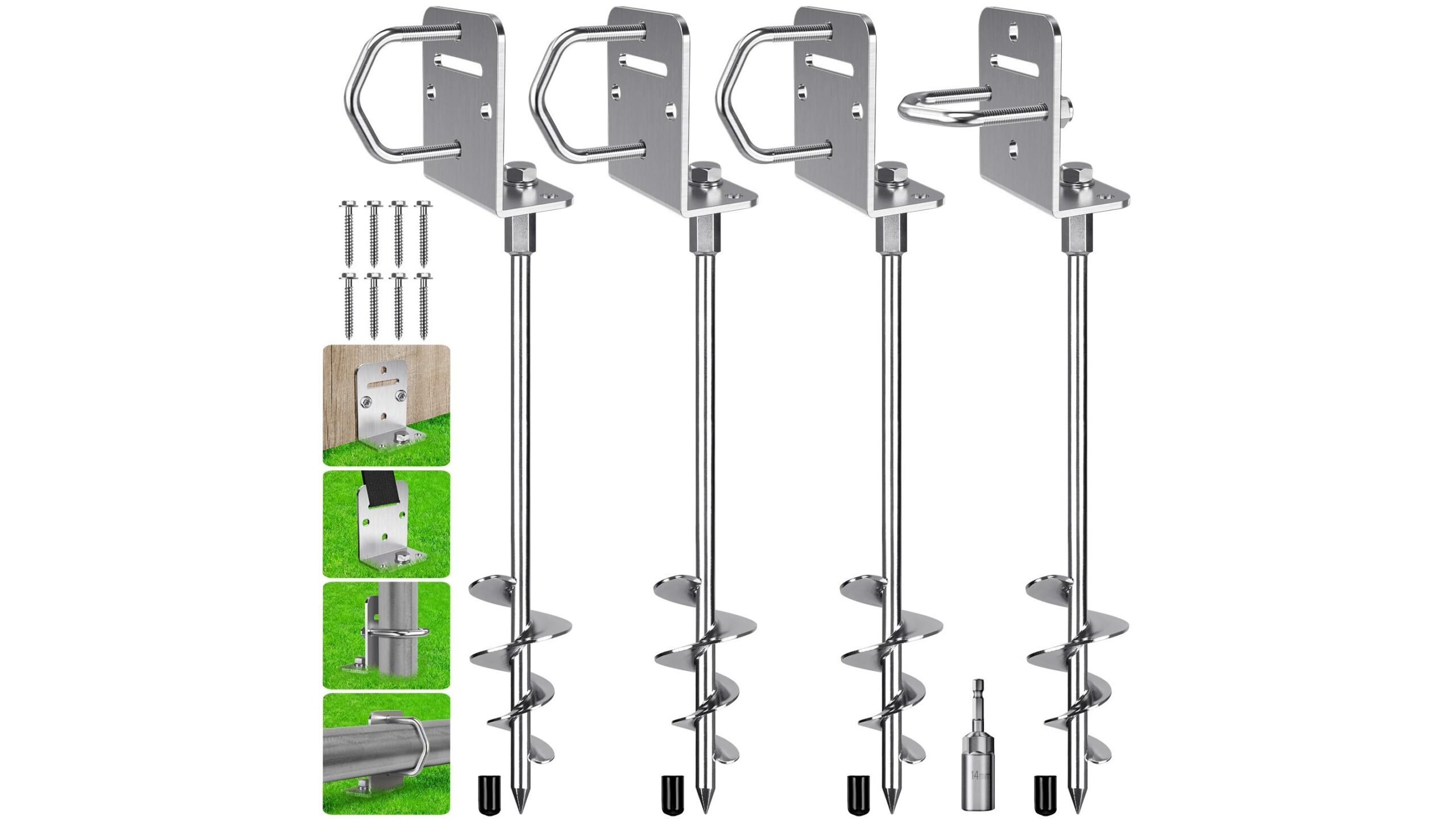 Ground anchor BeneLabel da 80 cm, il picchetto extra solido per fissare attrezzi outdoor e strutture da giardino