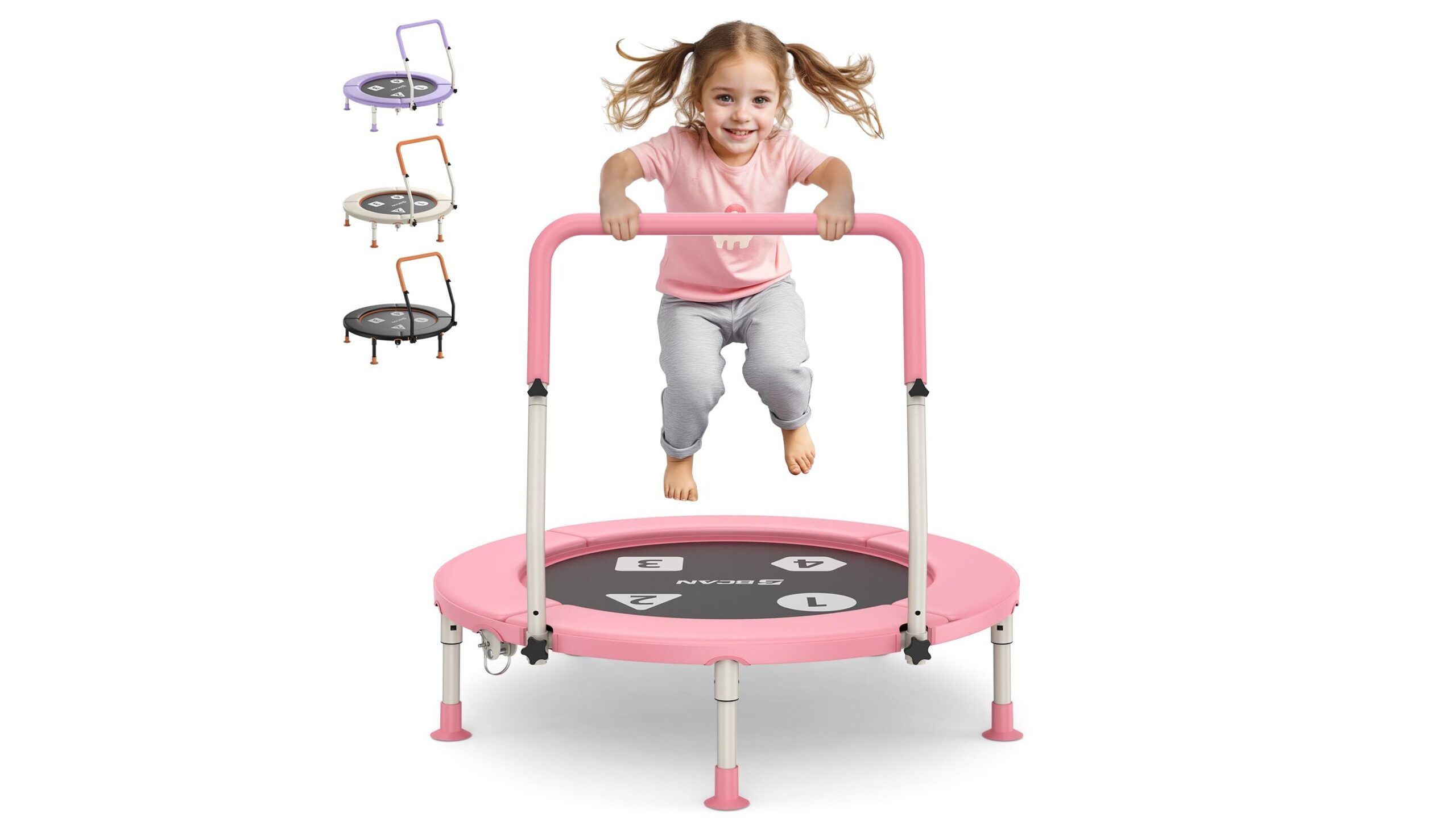 BCAN mini toddler trampoline, indoor-outdoor fun to keep little ones moving