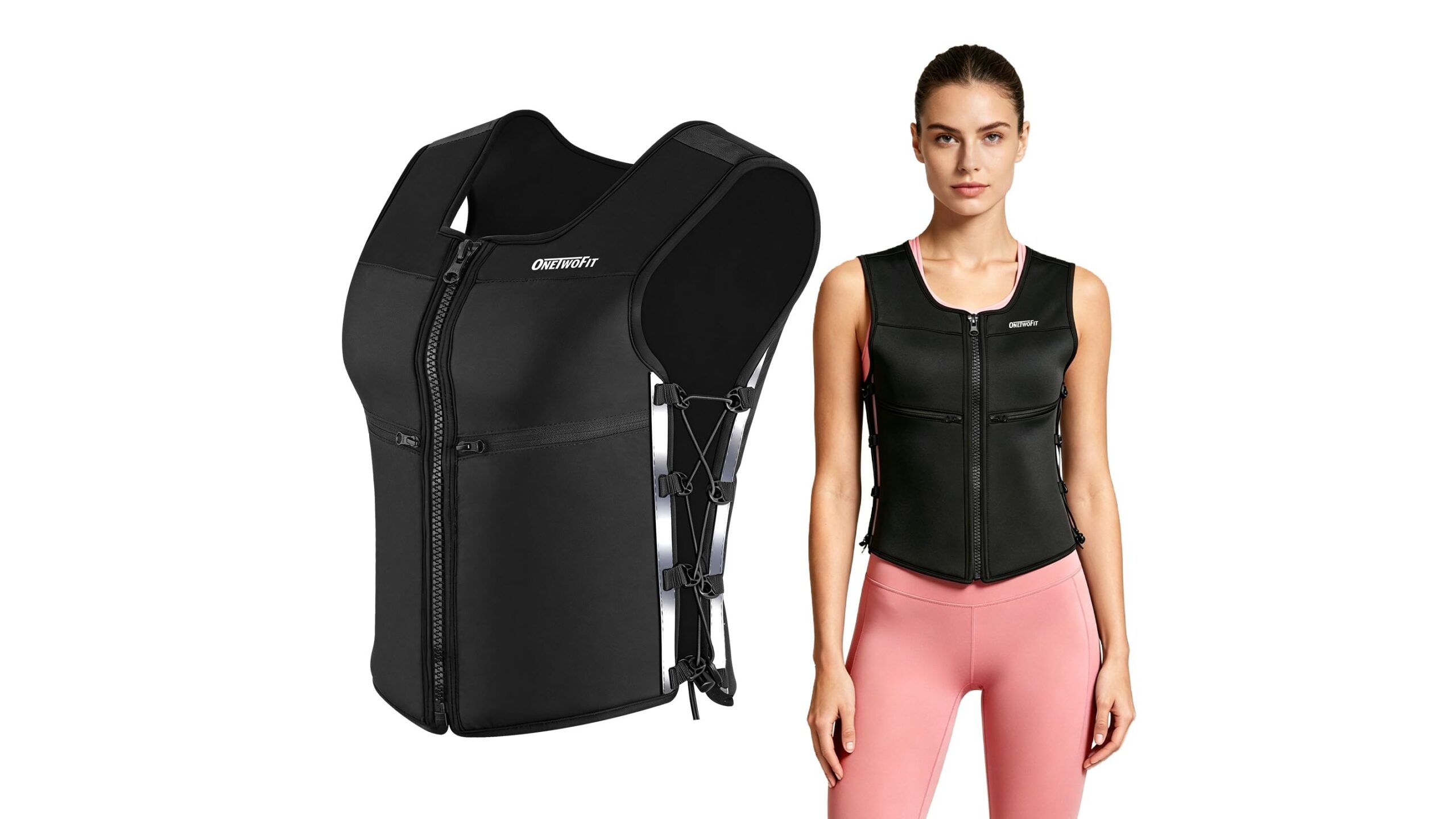 ONETWOFIT adjustable weighted vest for women, a smart upgrade for home walks and workouts