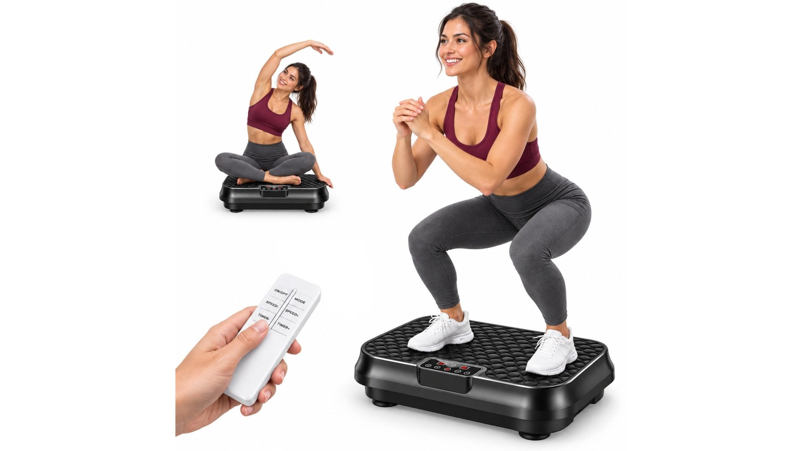 Damkee compact vibration plate, full-body toning platform for home use now at a standout price