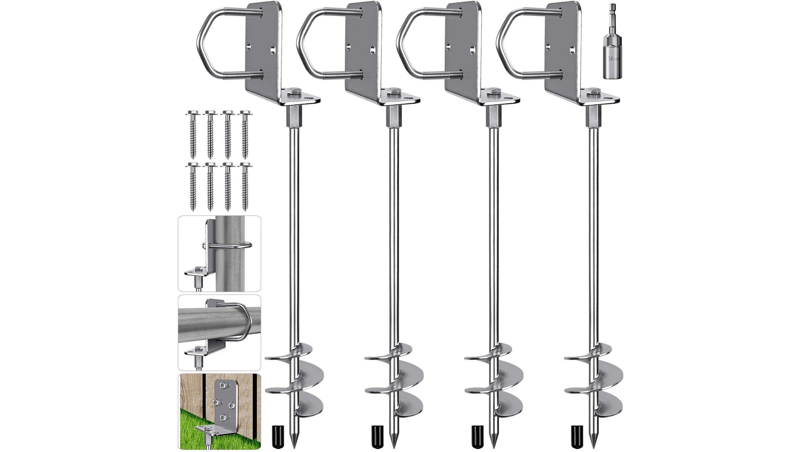 Insaga ground anchors, a robust solution on Amazon to secure outdoor home workout stations
