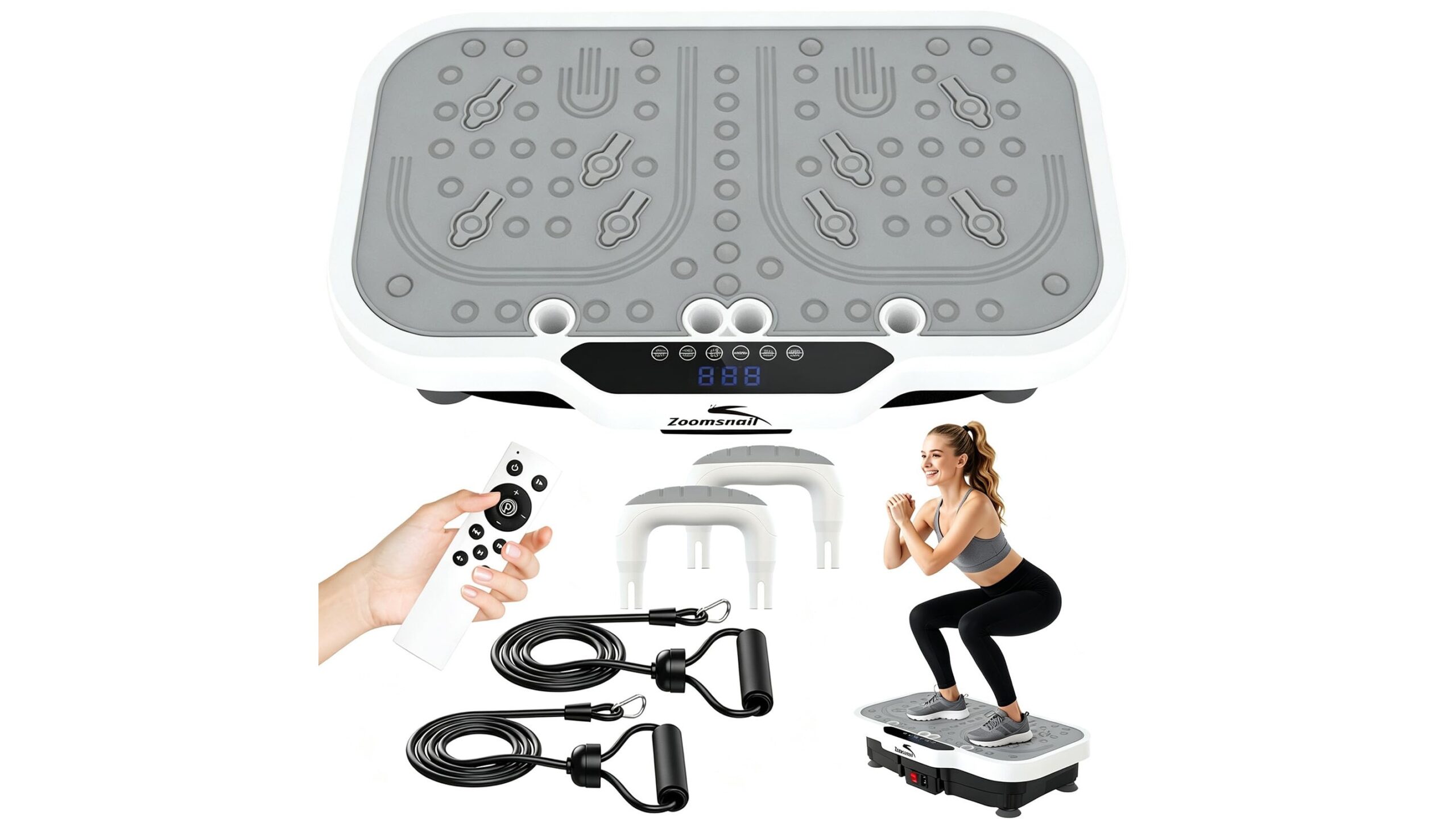 2026 upgrade vibration plate with handles, a full body cardio and toning platform on Amazon
