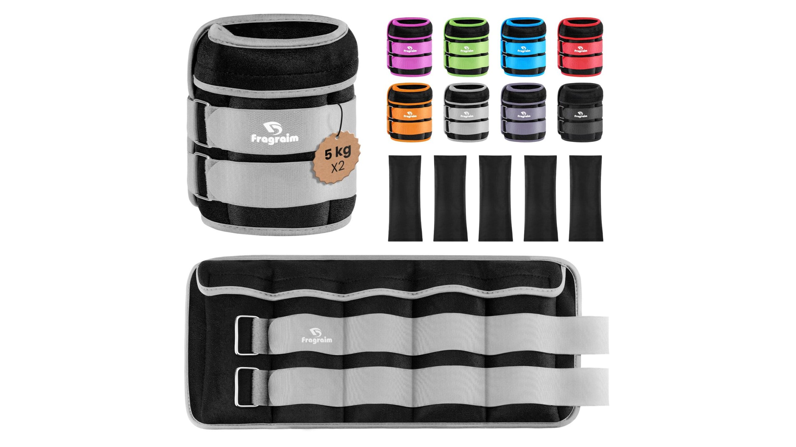 Adjustable ankle weights, il set multi peso per potenziare gambe e core a casa