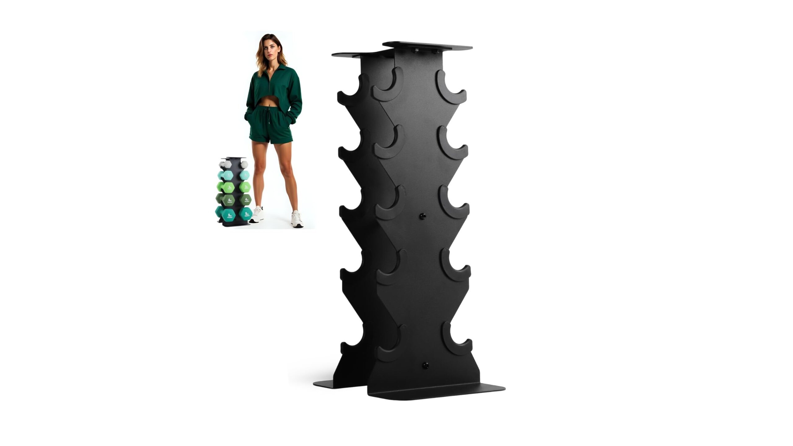 PhysKcal heavy-duty dumbbell rack, lo stand verticale che mette ordine alla tua home gym