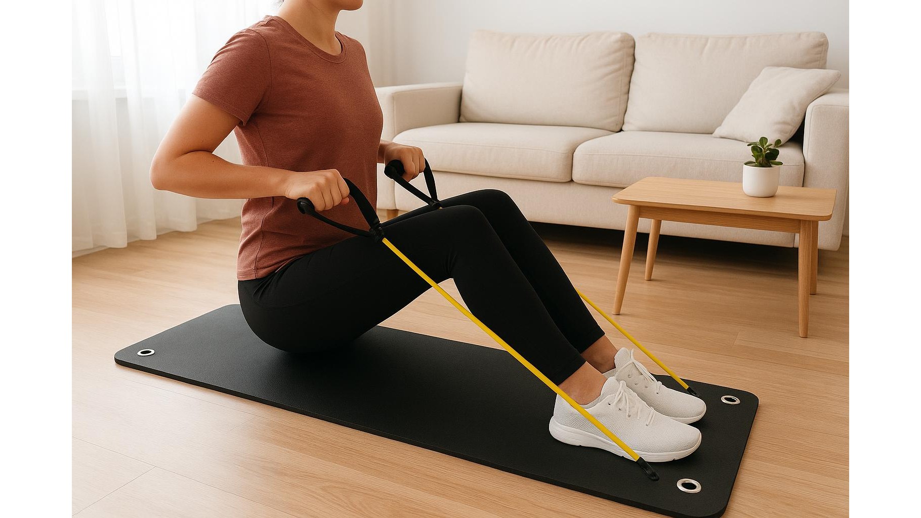 Portable resistance band anchor mats for renters: build a full home gym without drilling