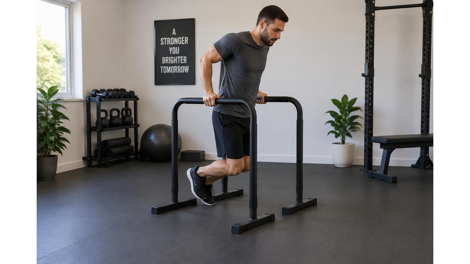 How to set up parallel bars for safer, more effective dip training at home