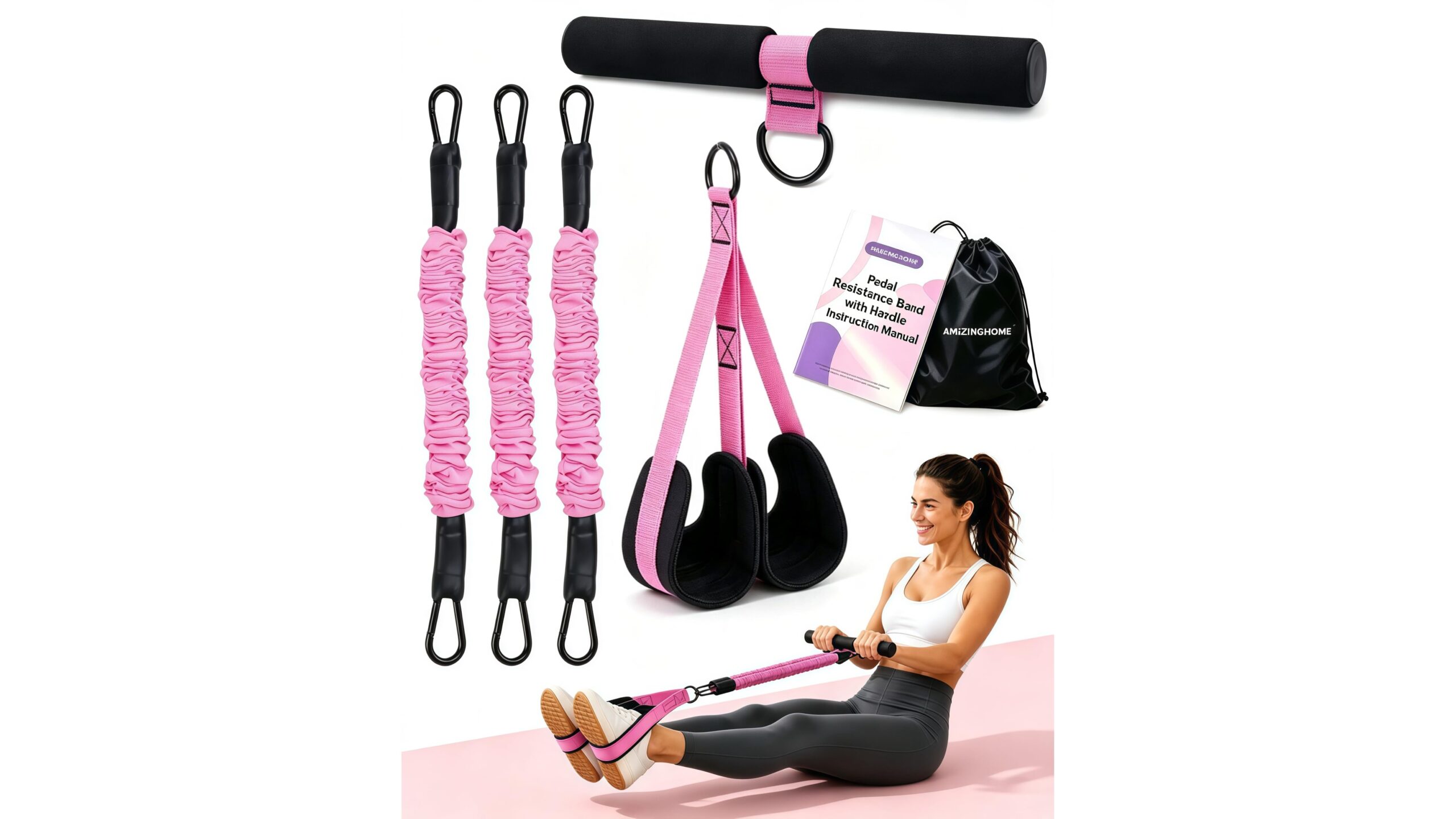 AMAZINGHOME resistance bands: a flexible set for strength and mobility sessions