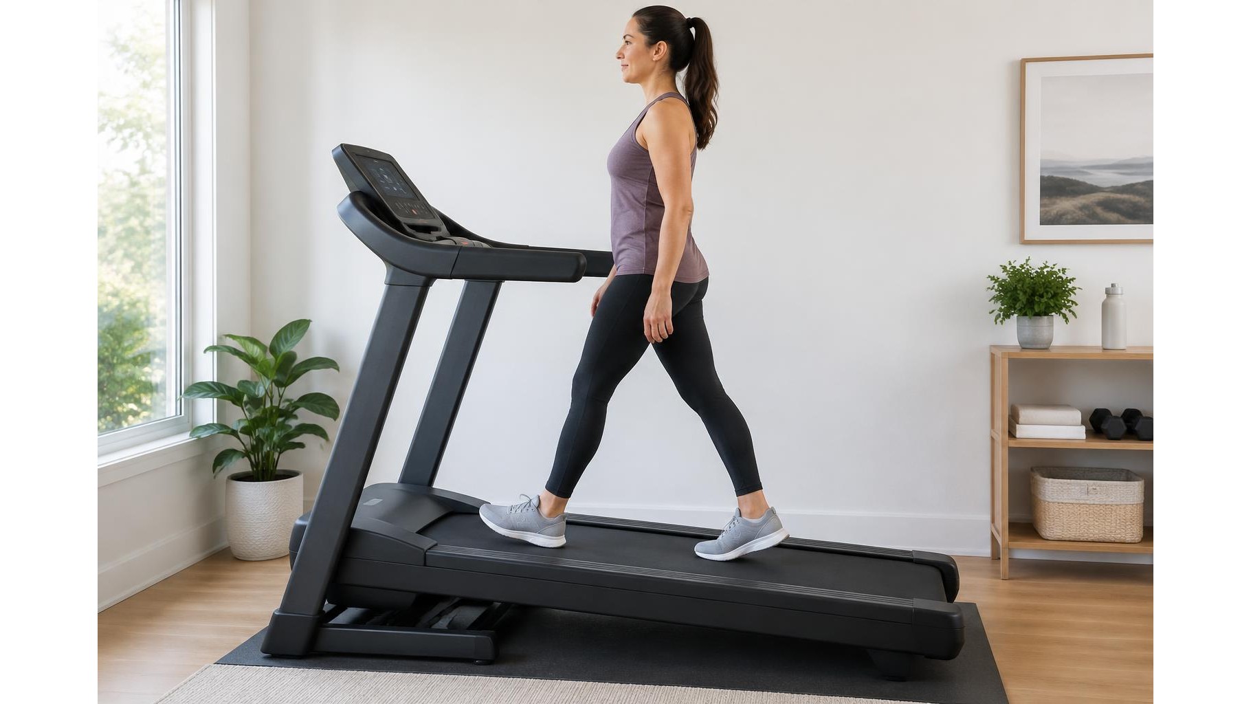 Incline walking at home: how to set pace and grade for a sustainable cardio session