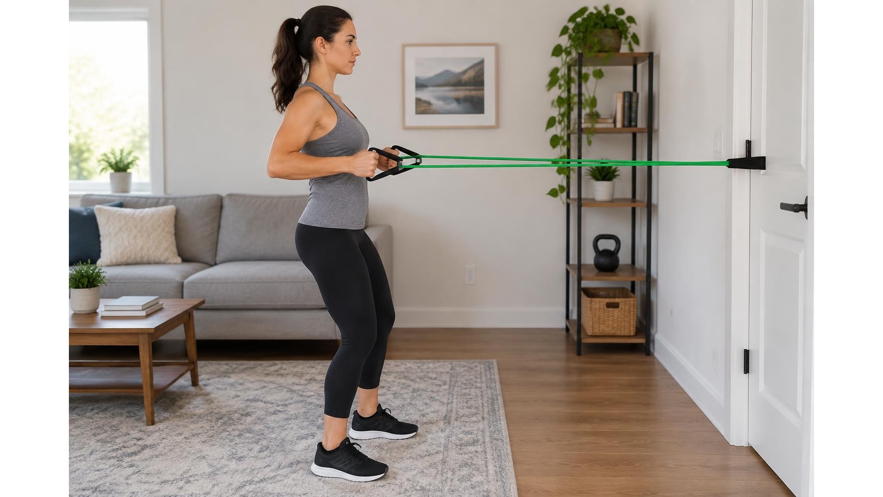 30-minute resistance band workout for stronger shoulders and upper back