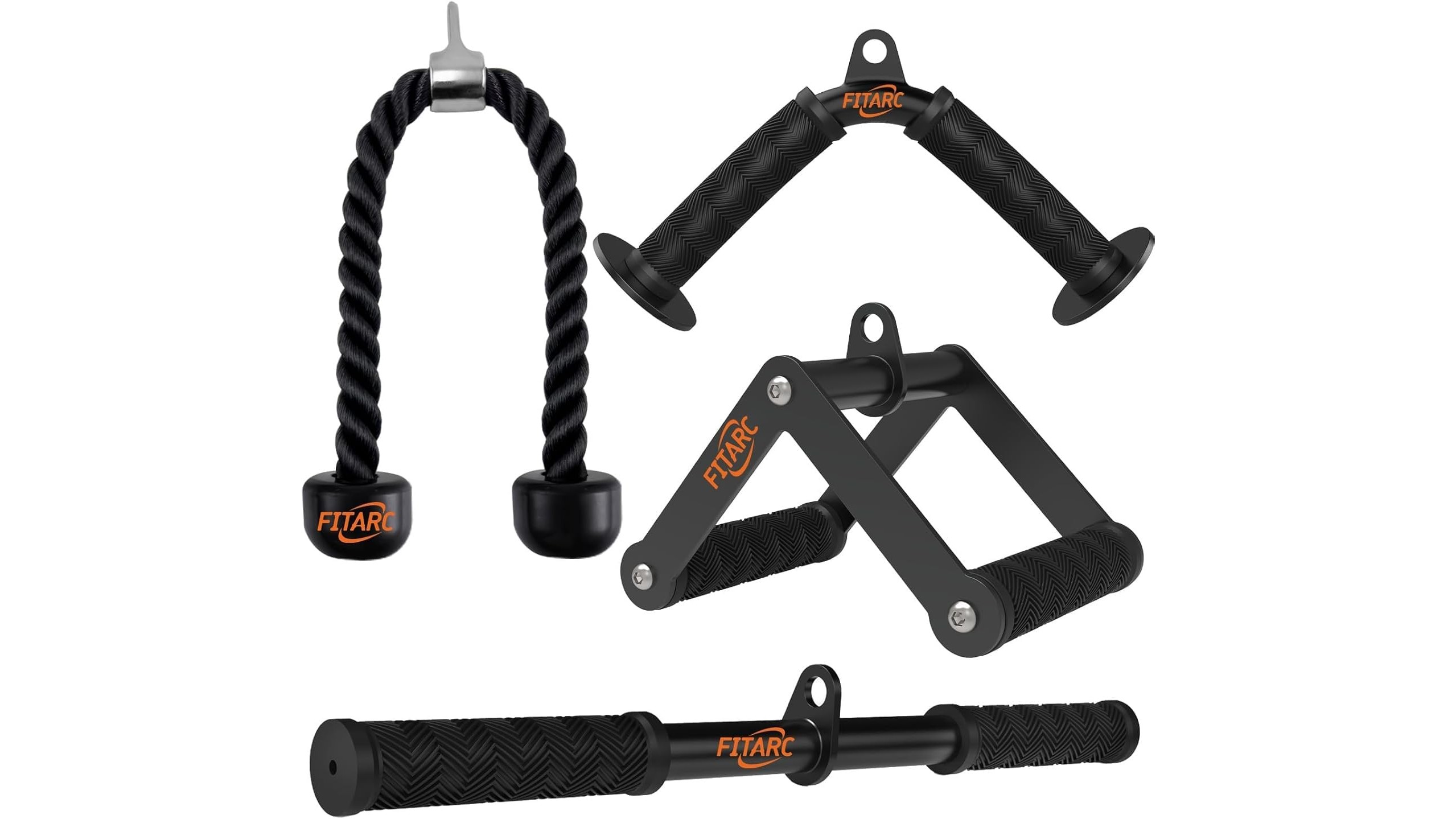 Fitarc cable attachment set for home gyms: build more variety into cable workouts