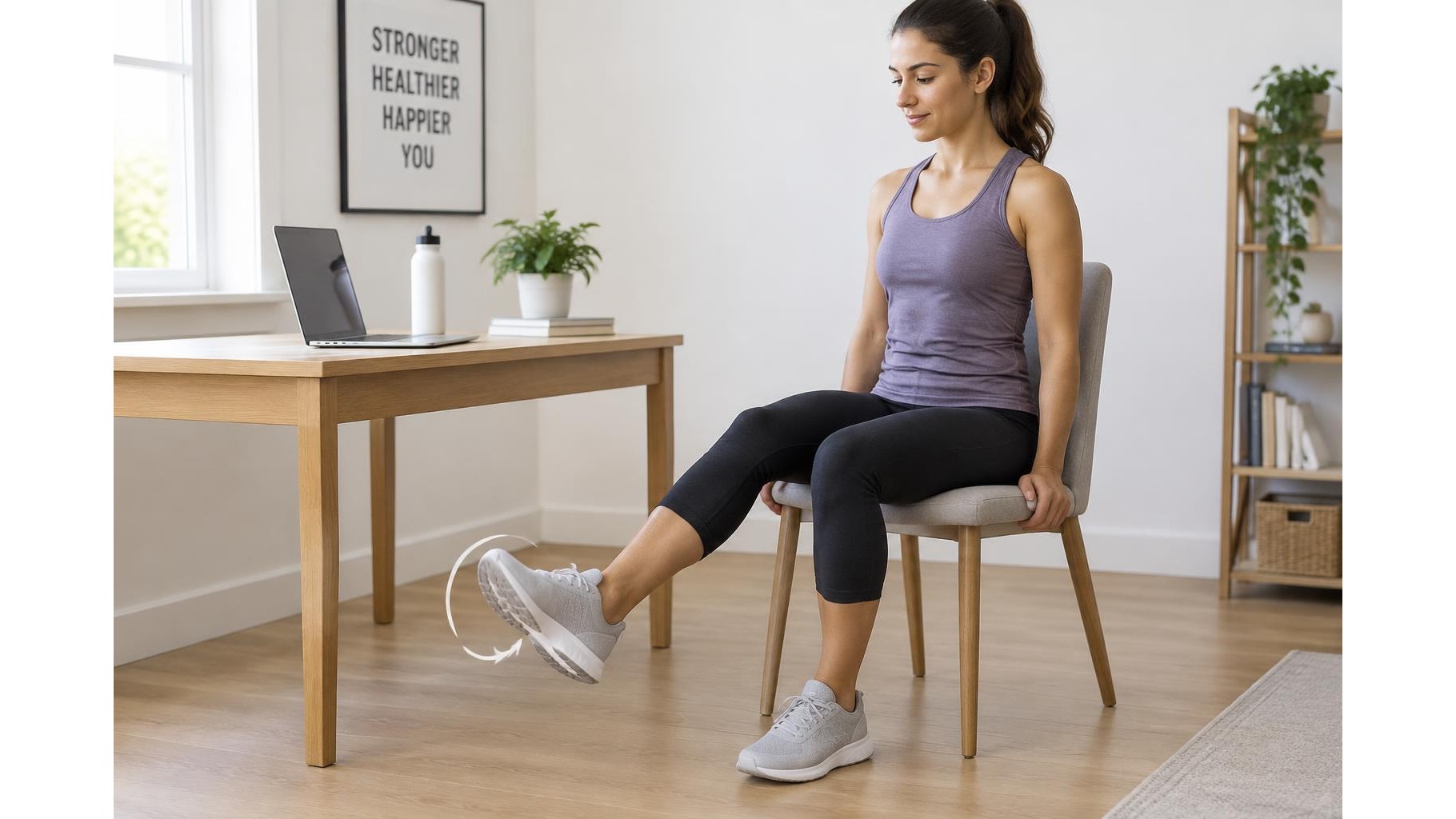 A gentle ankle mobility routine for home athletes after long periods of sitting