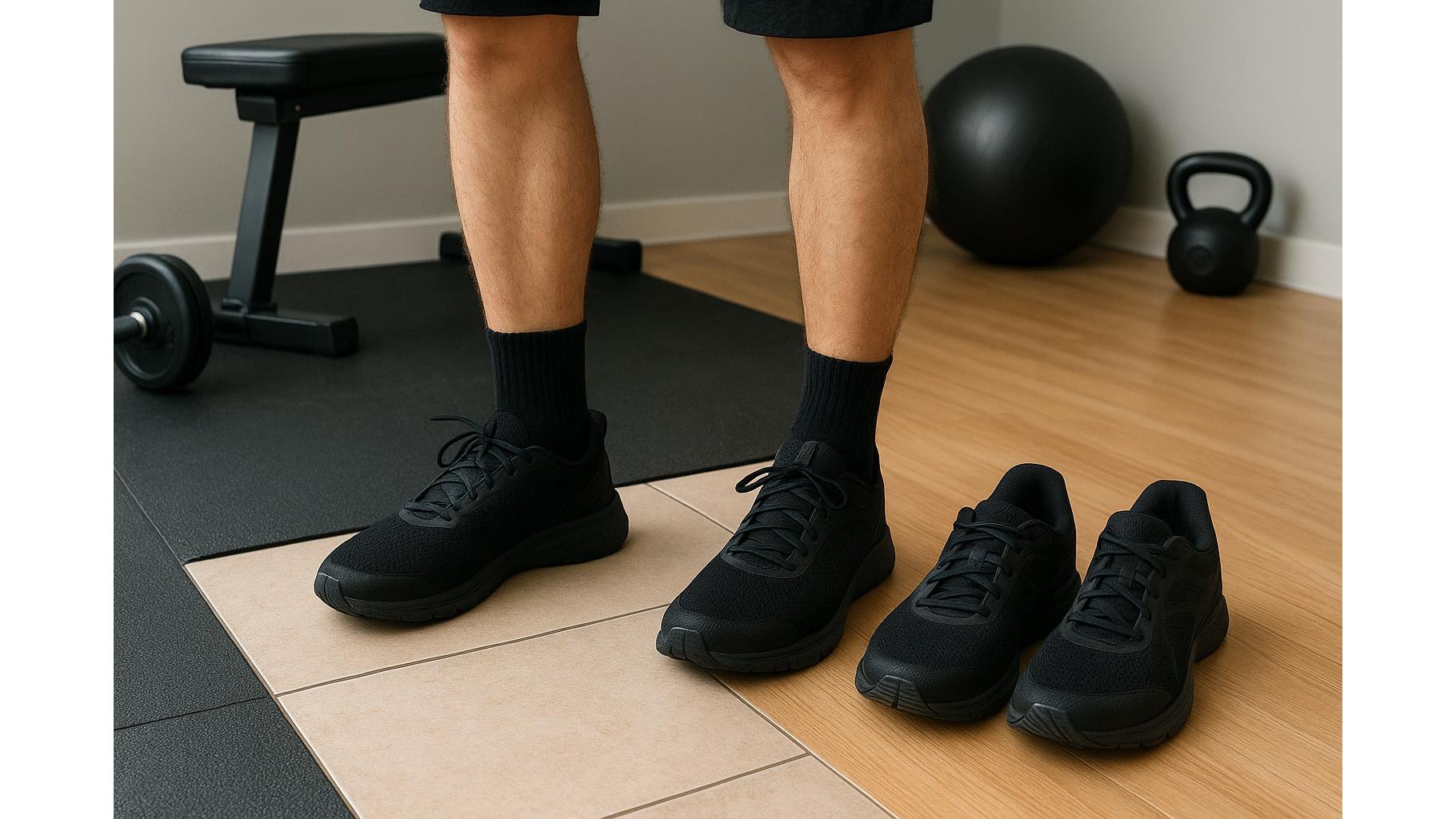 Home gym shoes for mixed flooring: how to pick trainers that grip rubber, tiles and wood