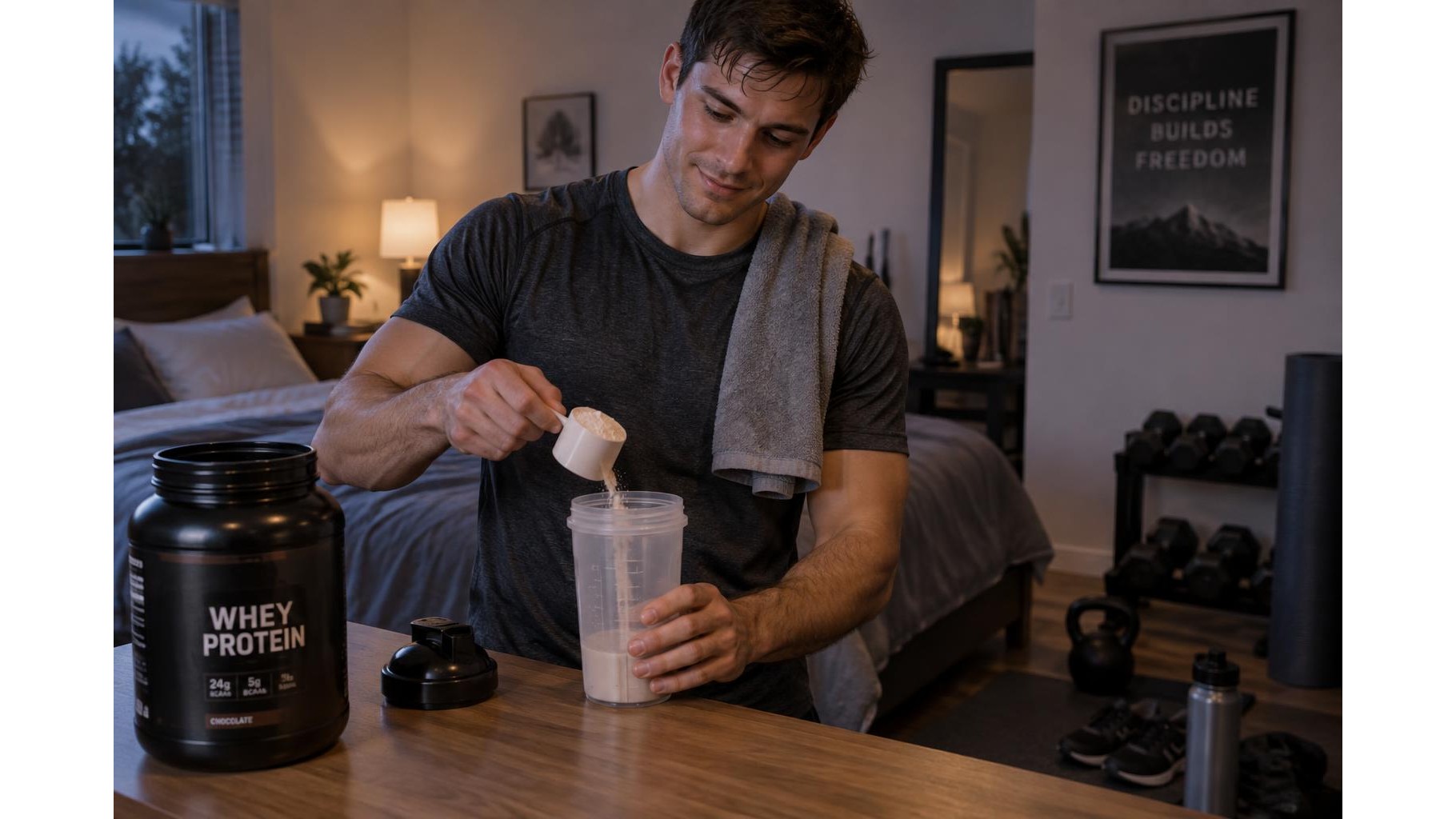 Casein protein before bed: what home athletes should know