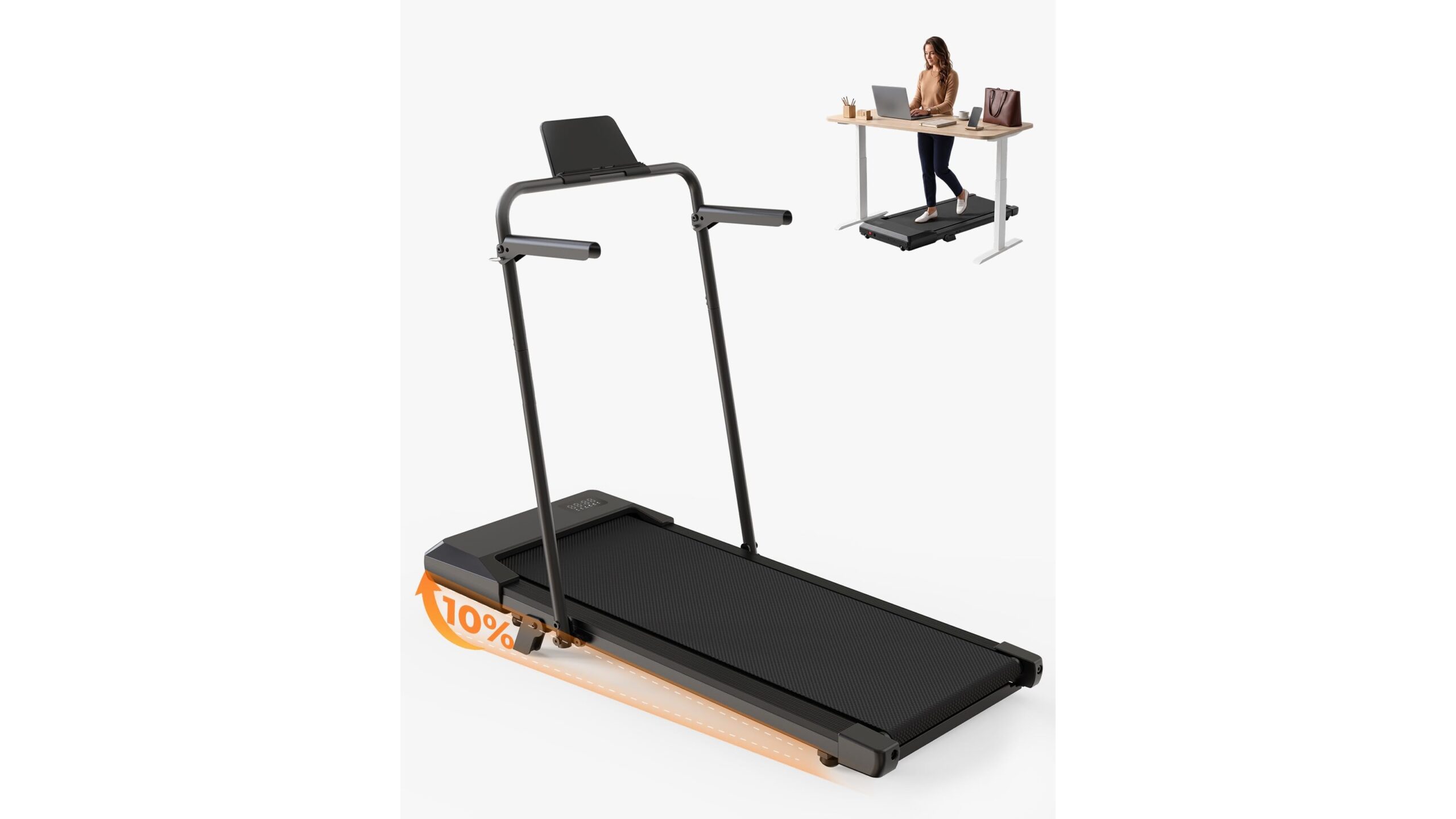 Lacuffy incline walking pad: a foldable treadmill for cardio at home