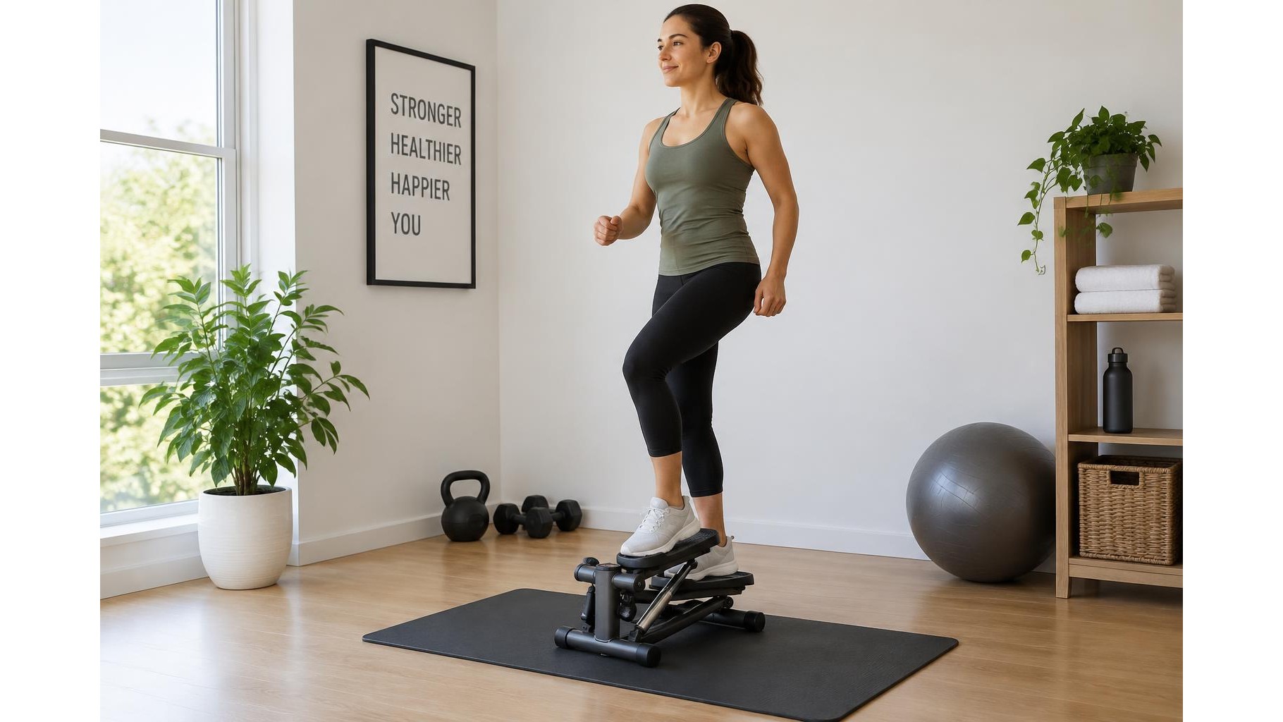 How to build a progressive home cardio plan with a compact step machine